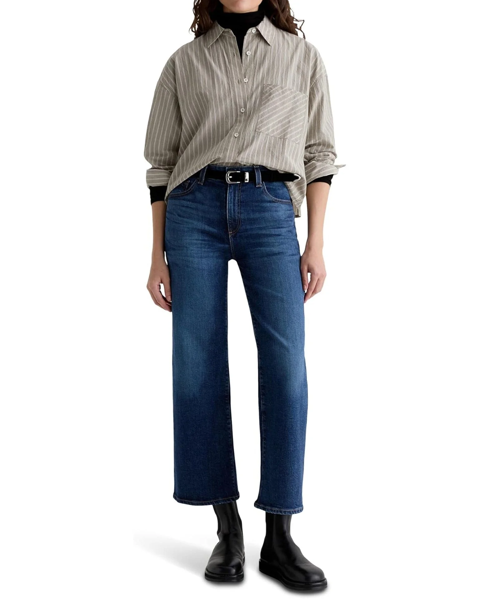 Saige Wide Leg Crop in Veiled - Image 2