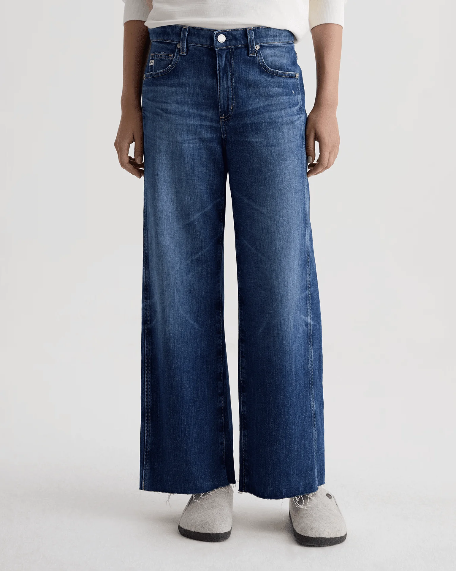 Saige Wide Leg Crop in Watermist