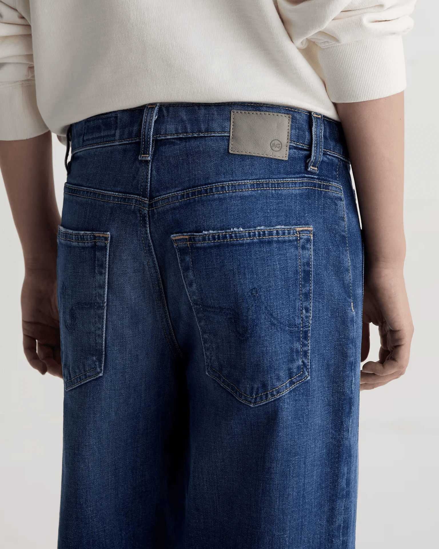 Saige Wide Leg Crop in Watermist - Image 5