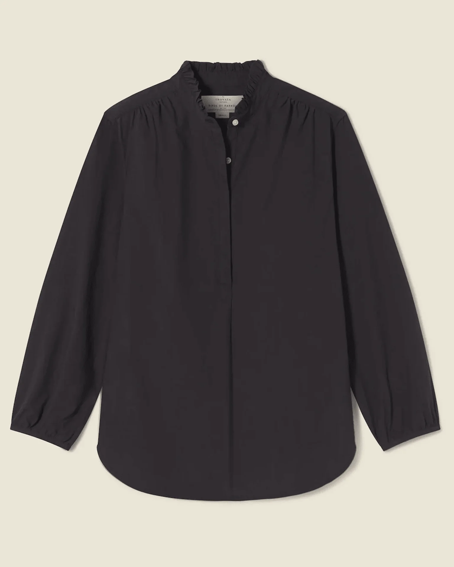Sara B Henley Shirt in Black - Image 4