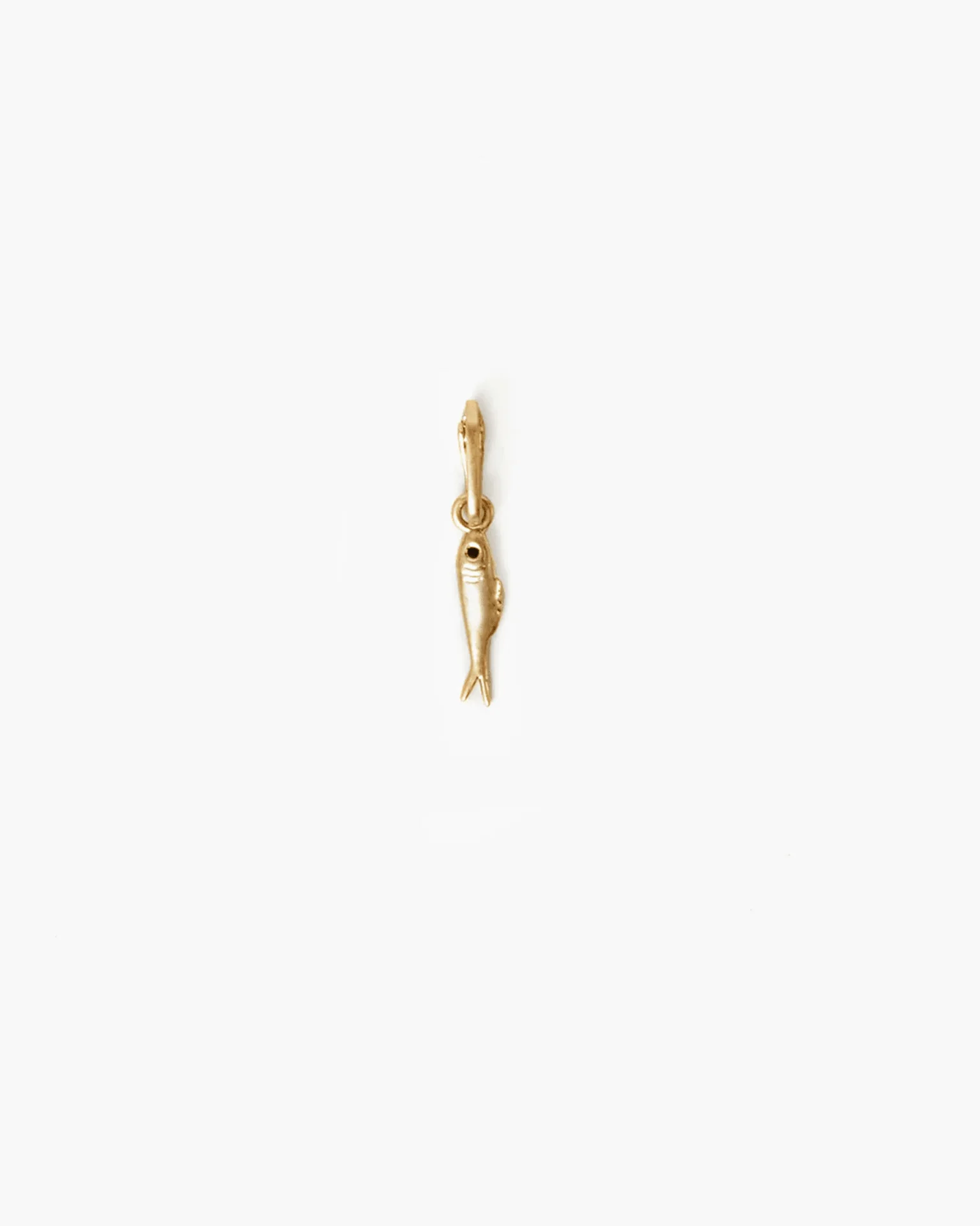 Sardine Charm in Vintage Gold