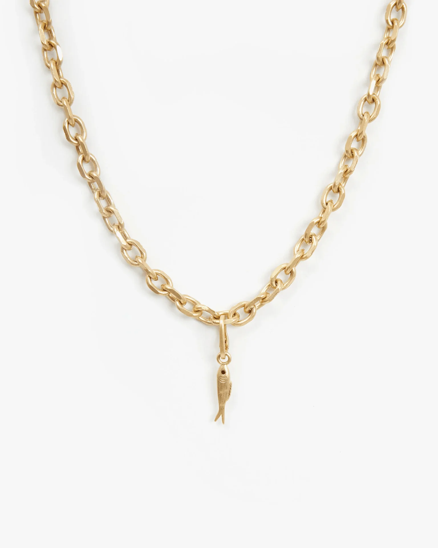 Sardine Charm in Vintage Gold - Image 2