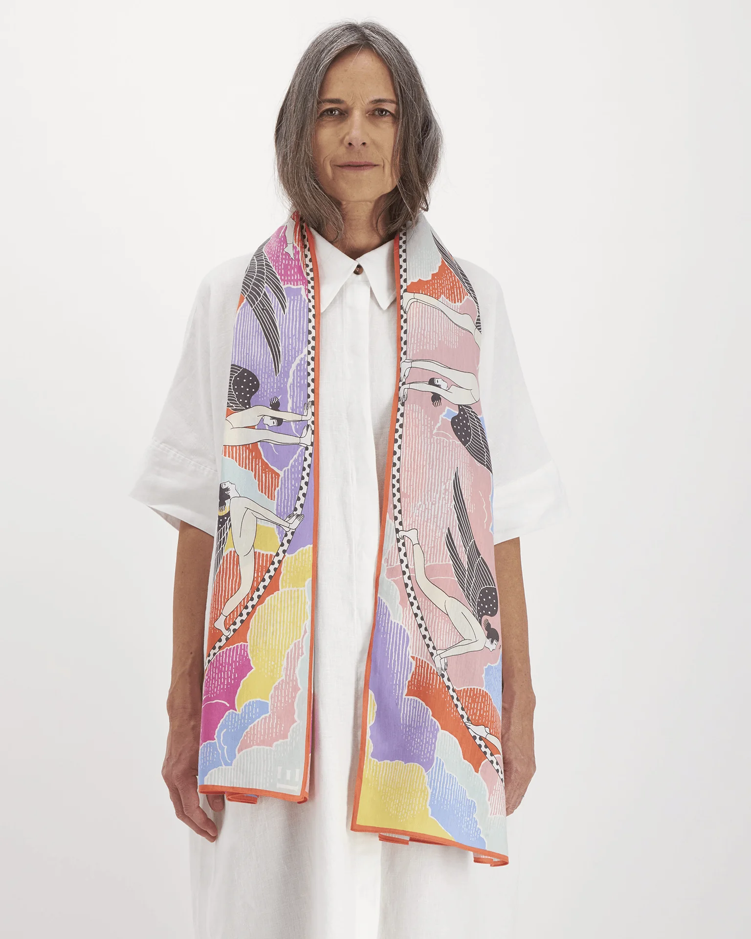 Scarf 100 Yoga in Multicolor