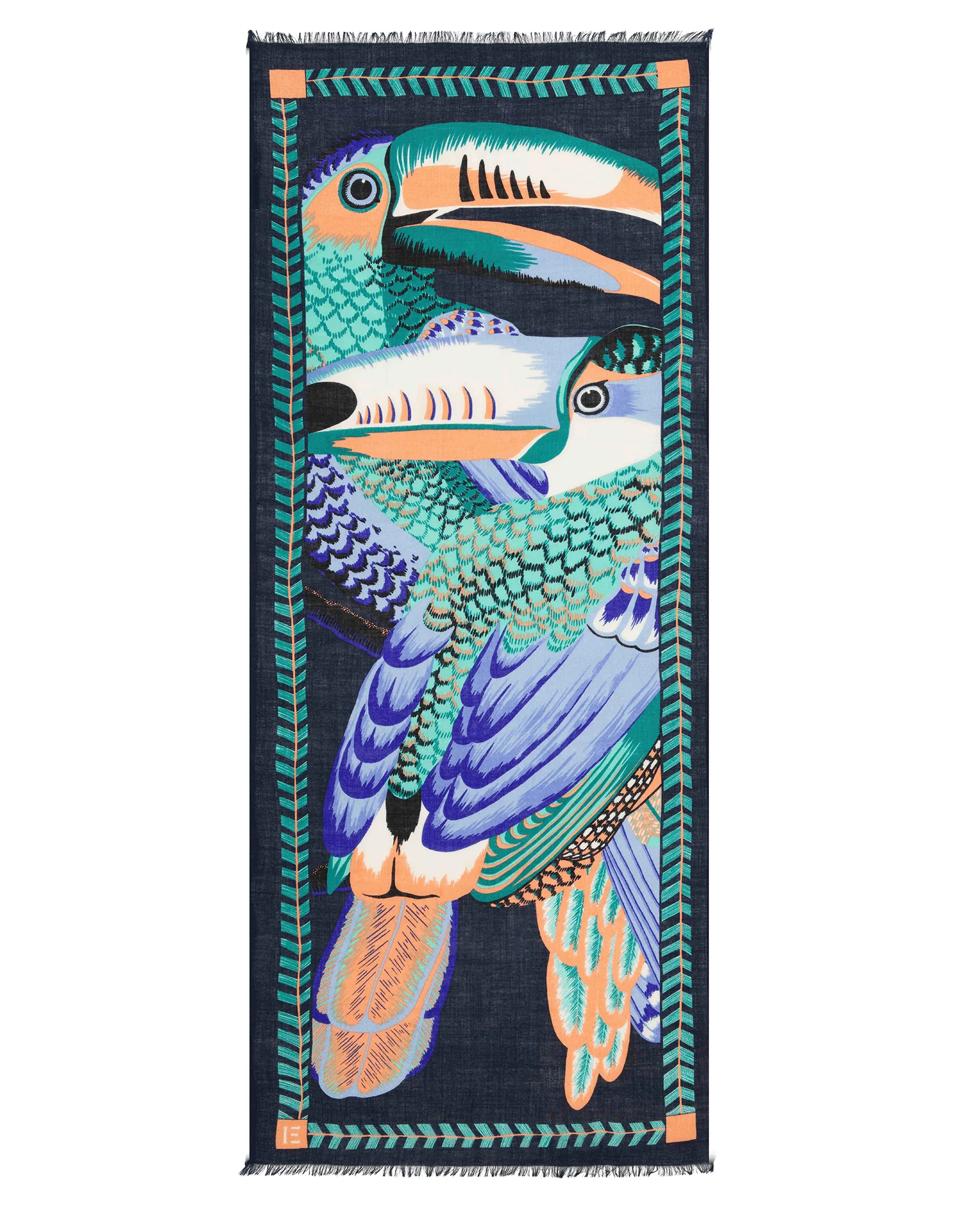 Scarf 70 Toucan in Emerald - Image 2