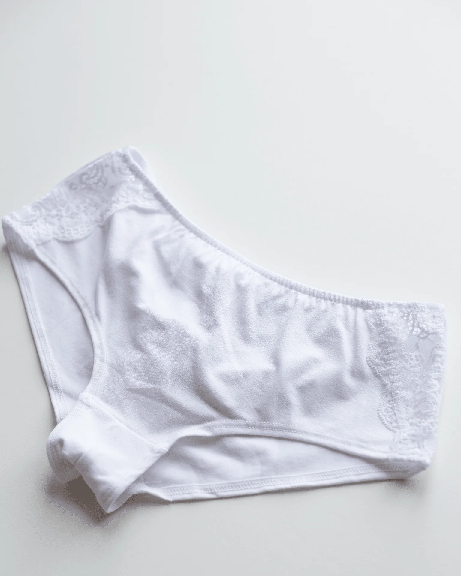 SF w/ Lace Hazel Hipster in White - Image 2