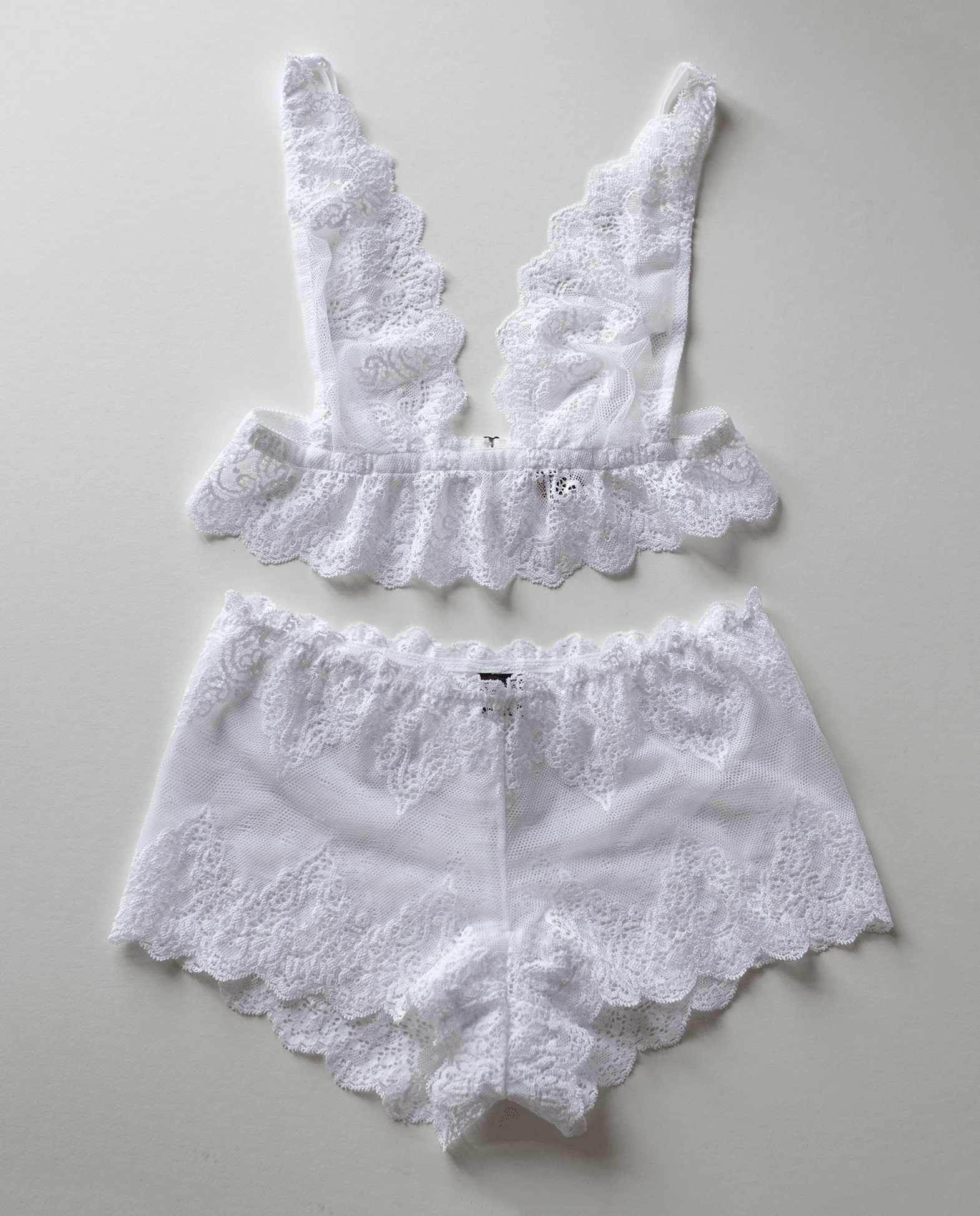 SFL Fairy Bralette & Hipster Set in White