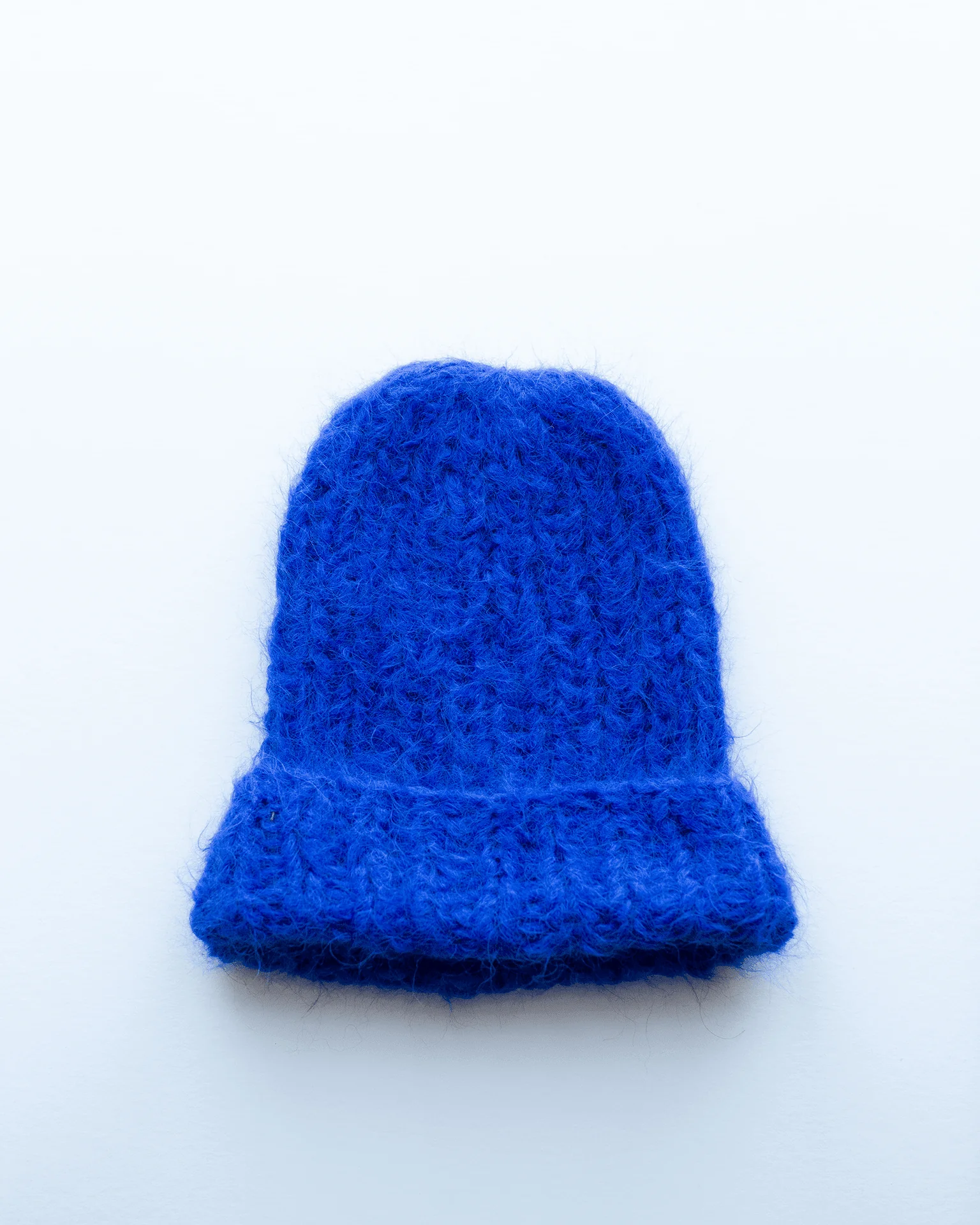 Shaggy Alpaca Hat in Electric Blue