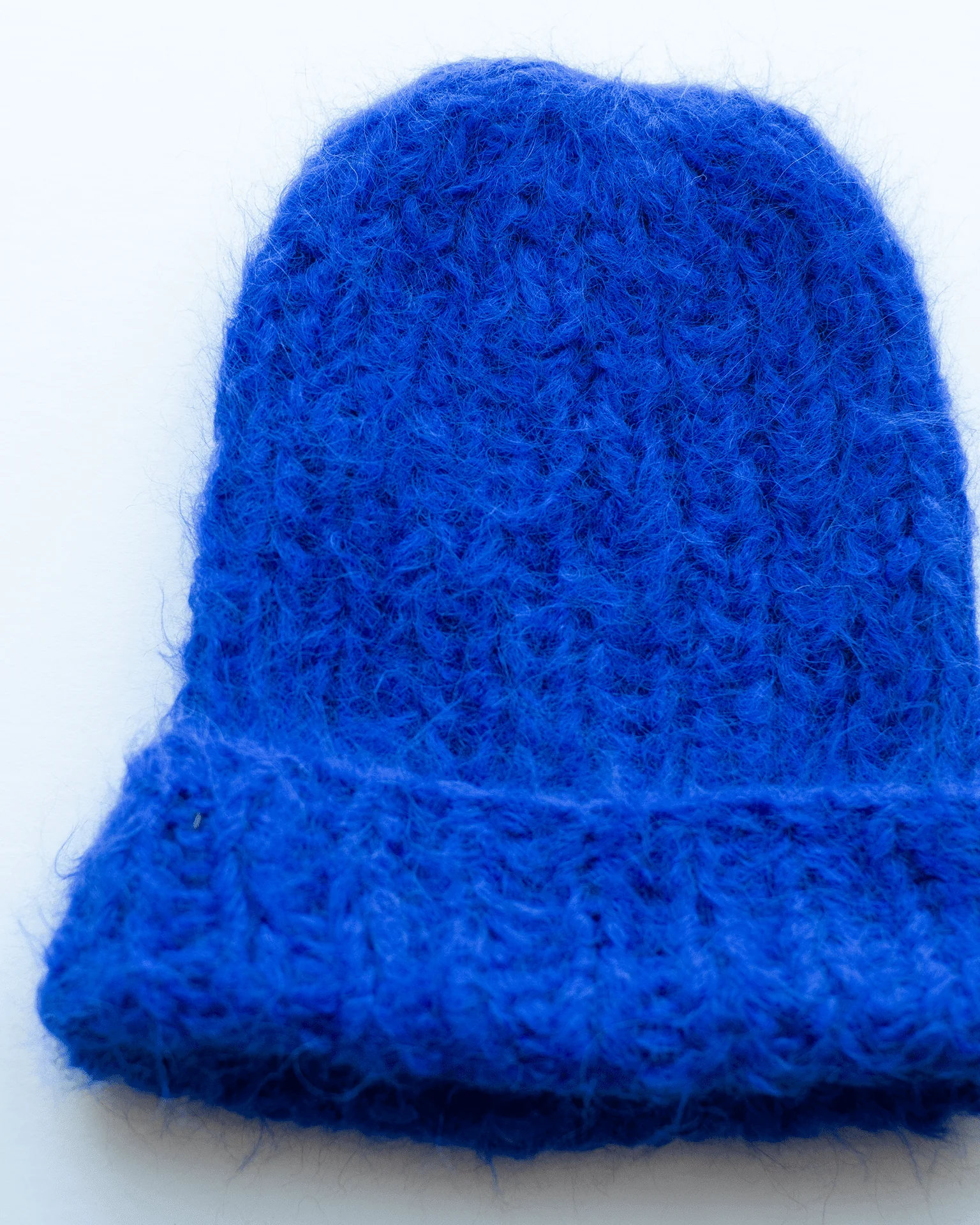 Shaggy Alpaca Hat in Electric Blue - Image 2