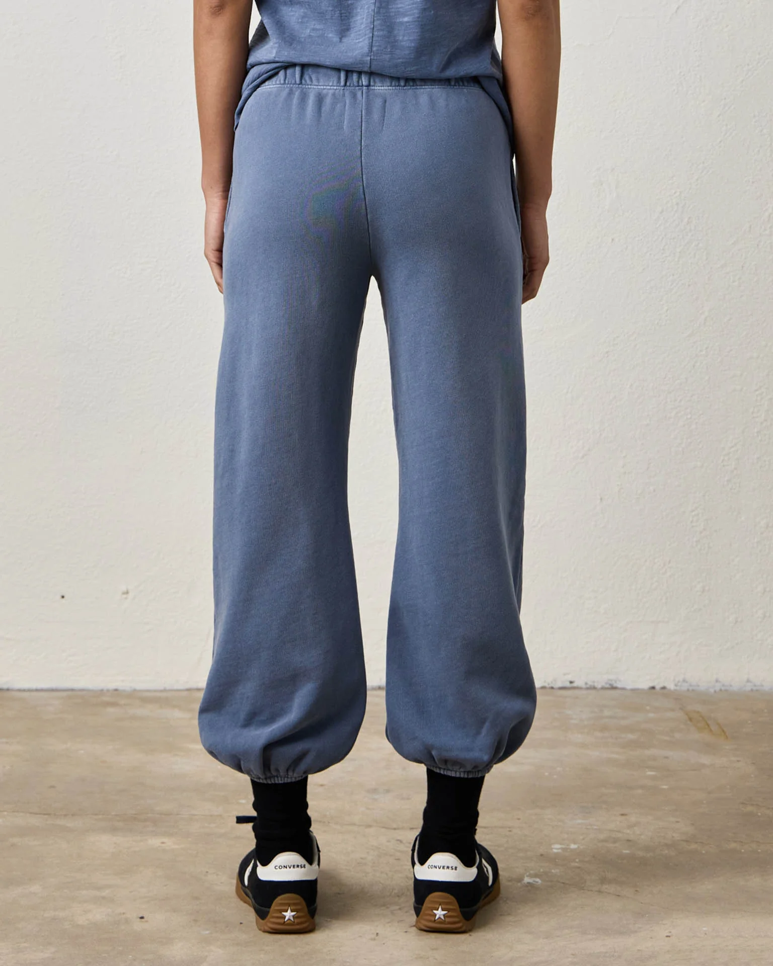 Shane Genie Loop Terry Sweatpant in Faded Indigo - Image 3