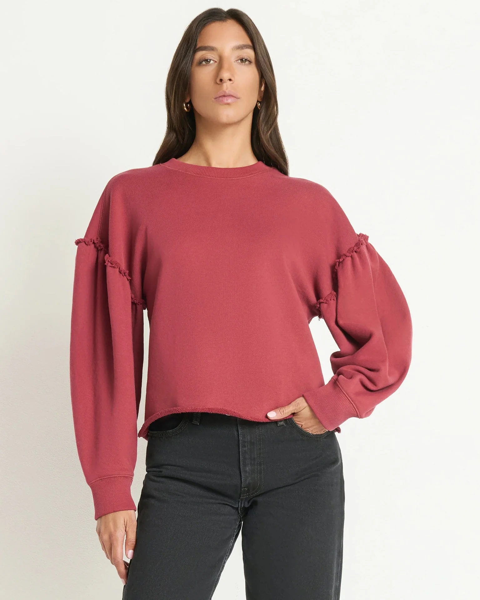 Shane Sweatshirt in Russet - Image 3