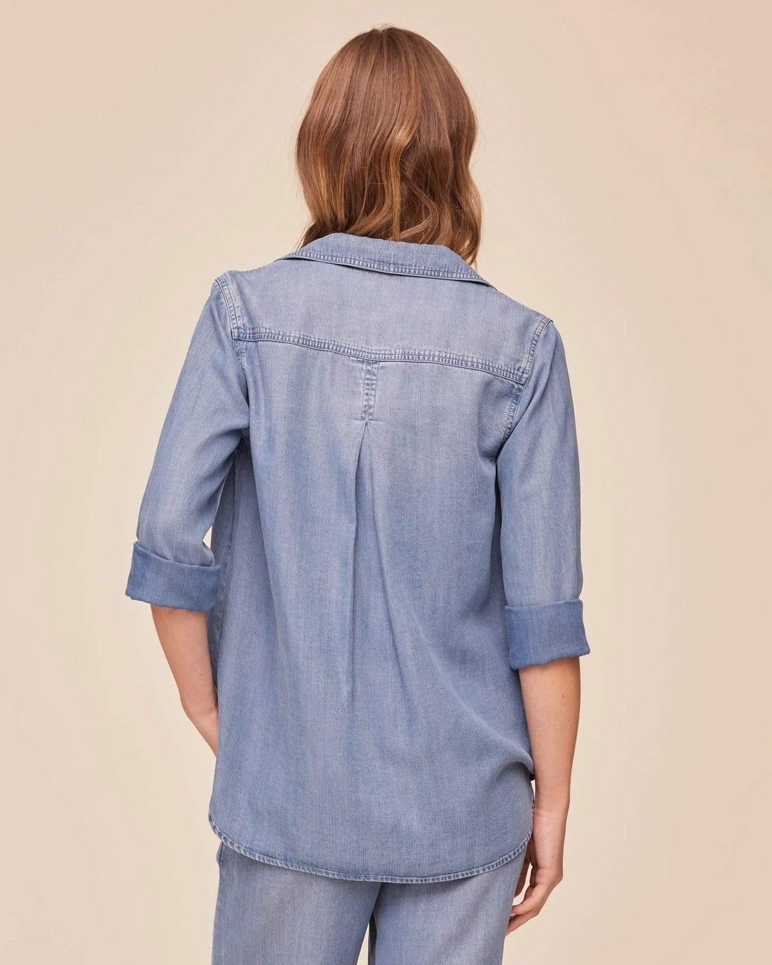 Shirt Tail Button Down in Indigo Harbor Wash - Image 4