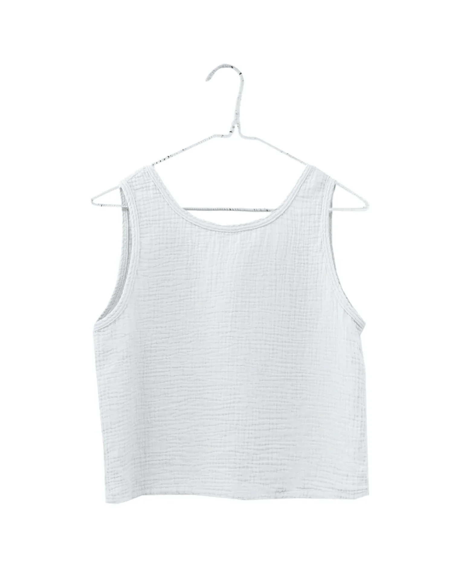 Sleeveless Crop Top in Salt - Image 2