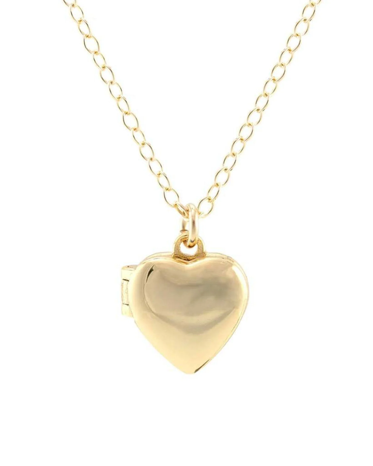 Small Heart Locket in Gold - Image 2