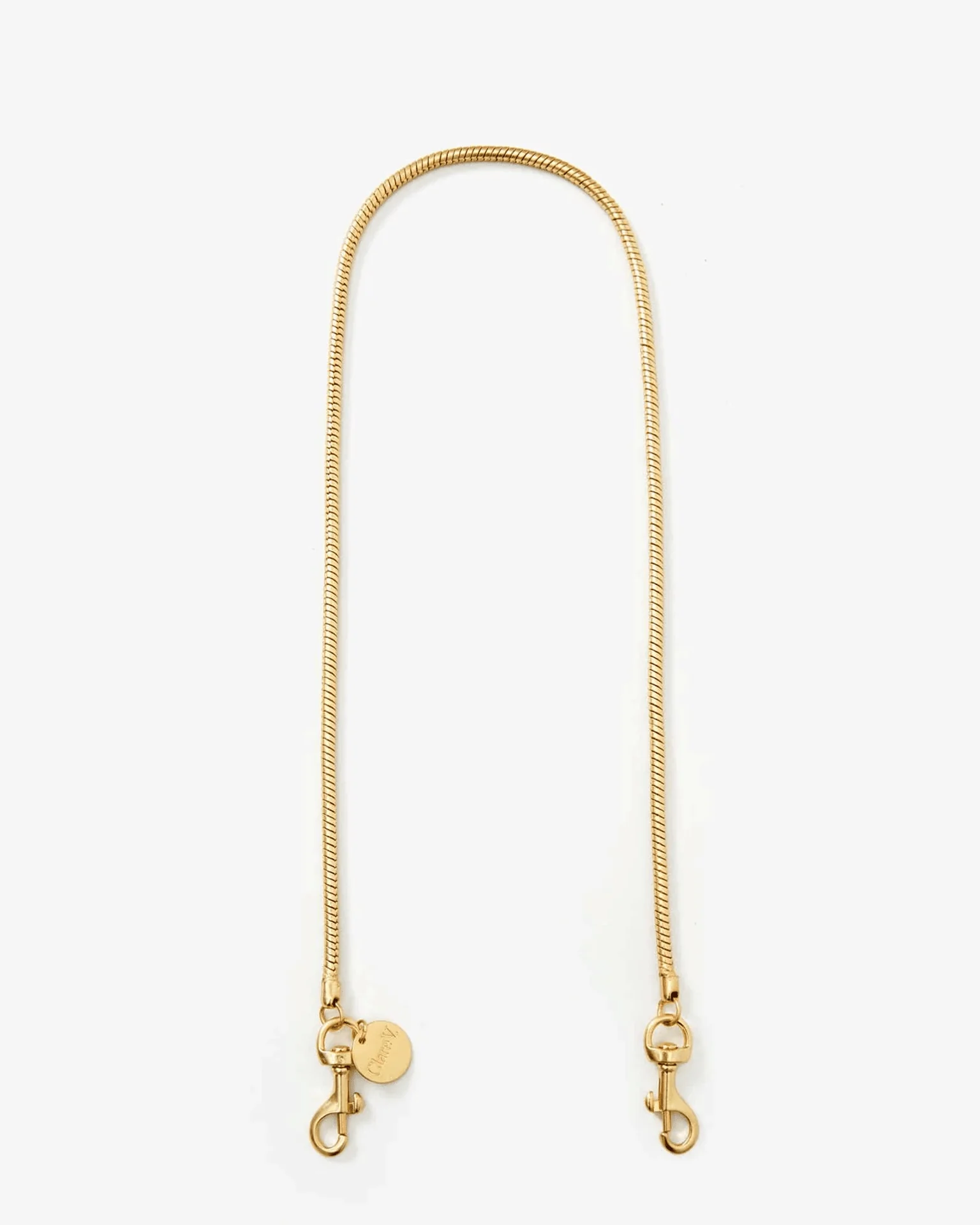 Snake Chain Shoulder Strap in Vintage Gold