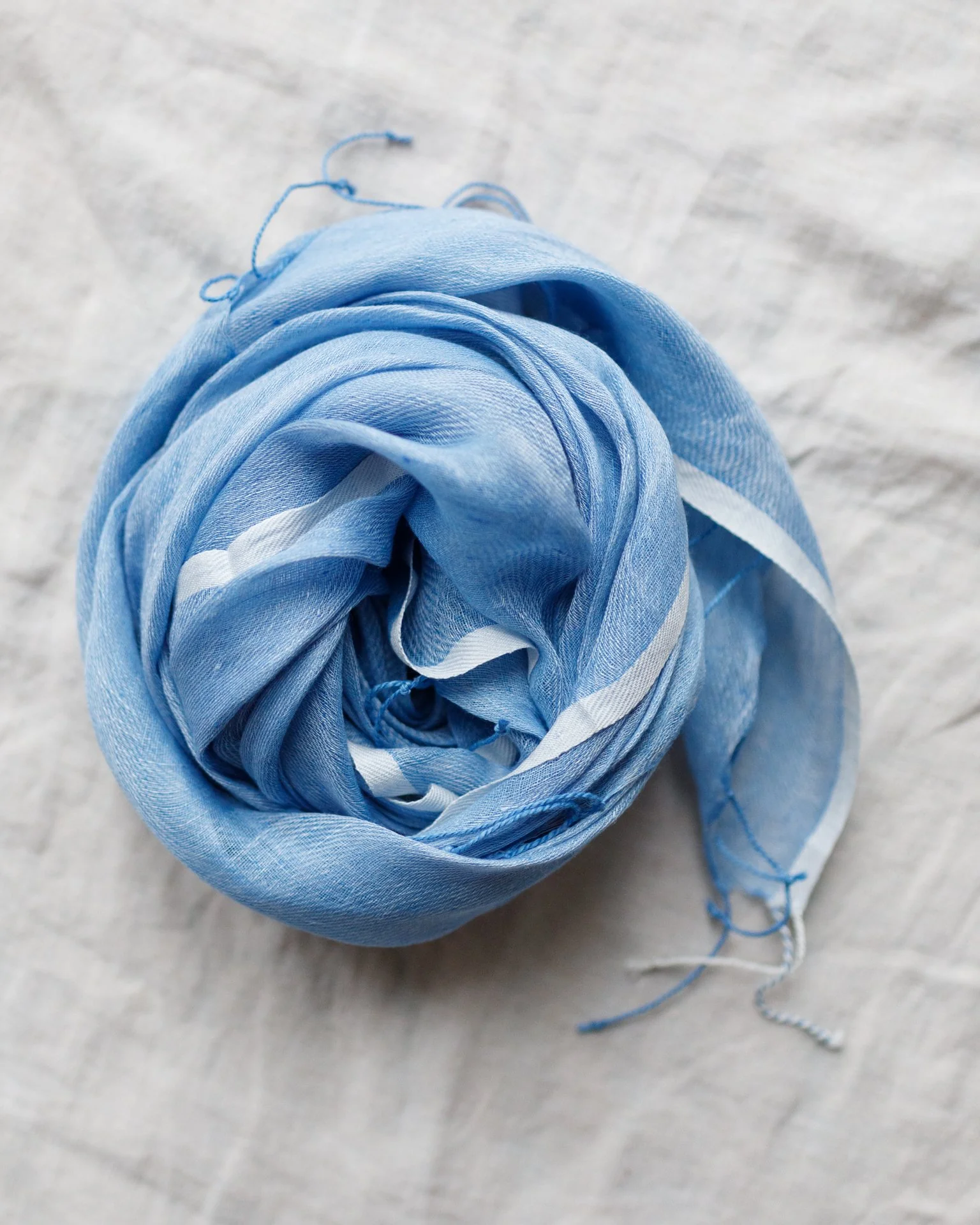 Solid Scarf in Forget Me Not - Image 2