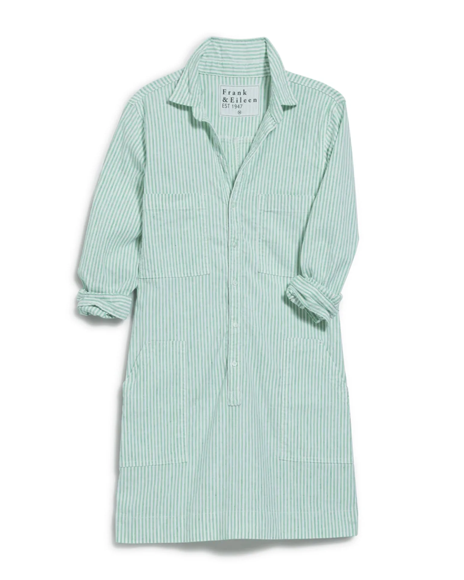 Southern Long-Sleeve Playsuit Dress in Lime Stripe - Image 6