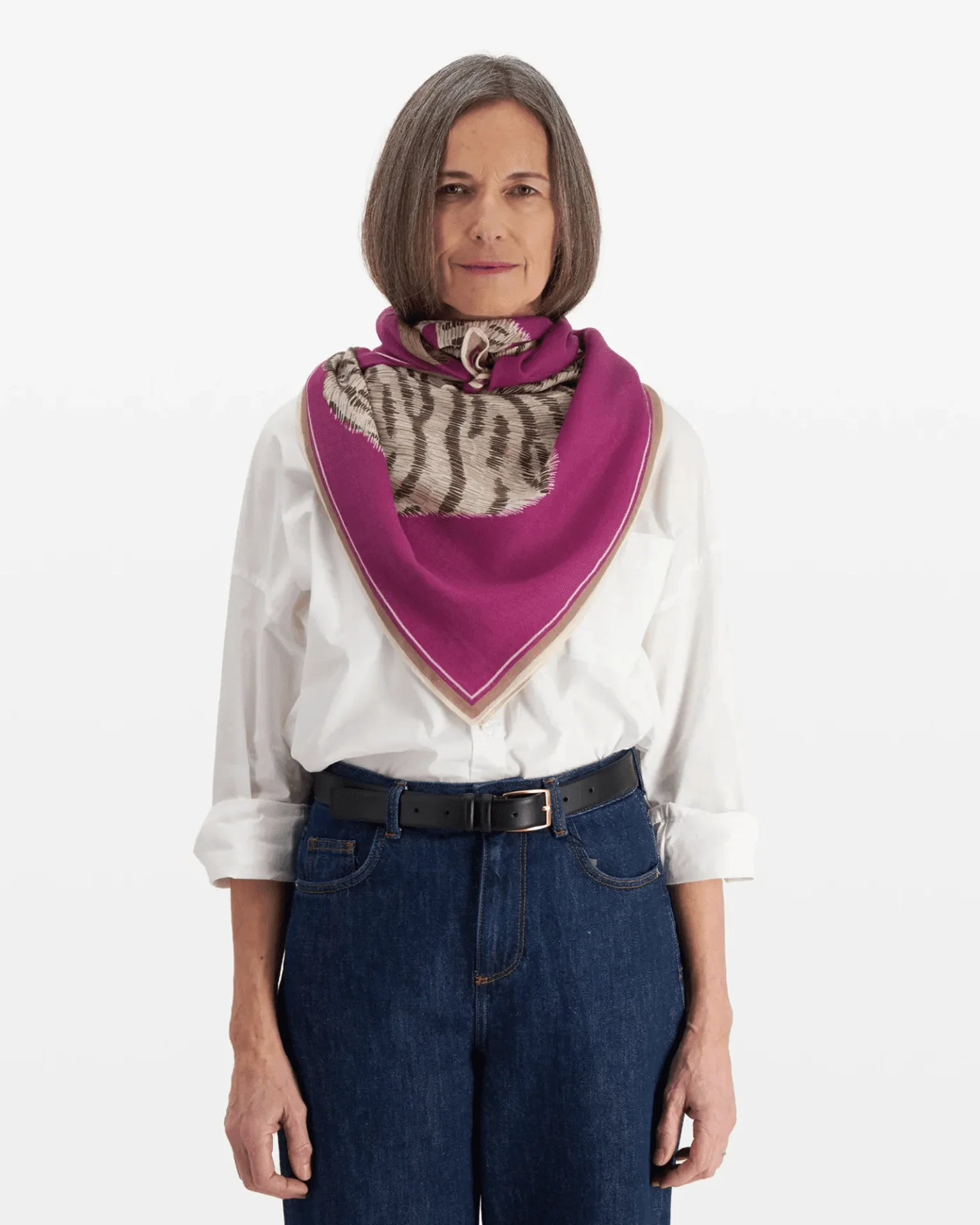 Square / Carre 100 Chatou Winter in Purple - Image 3
