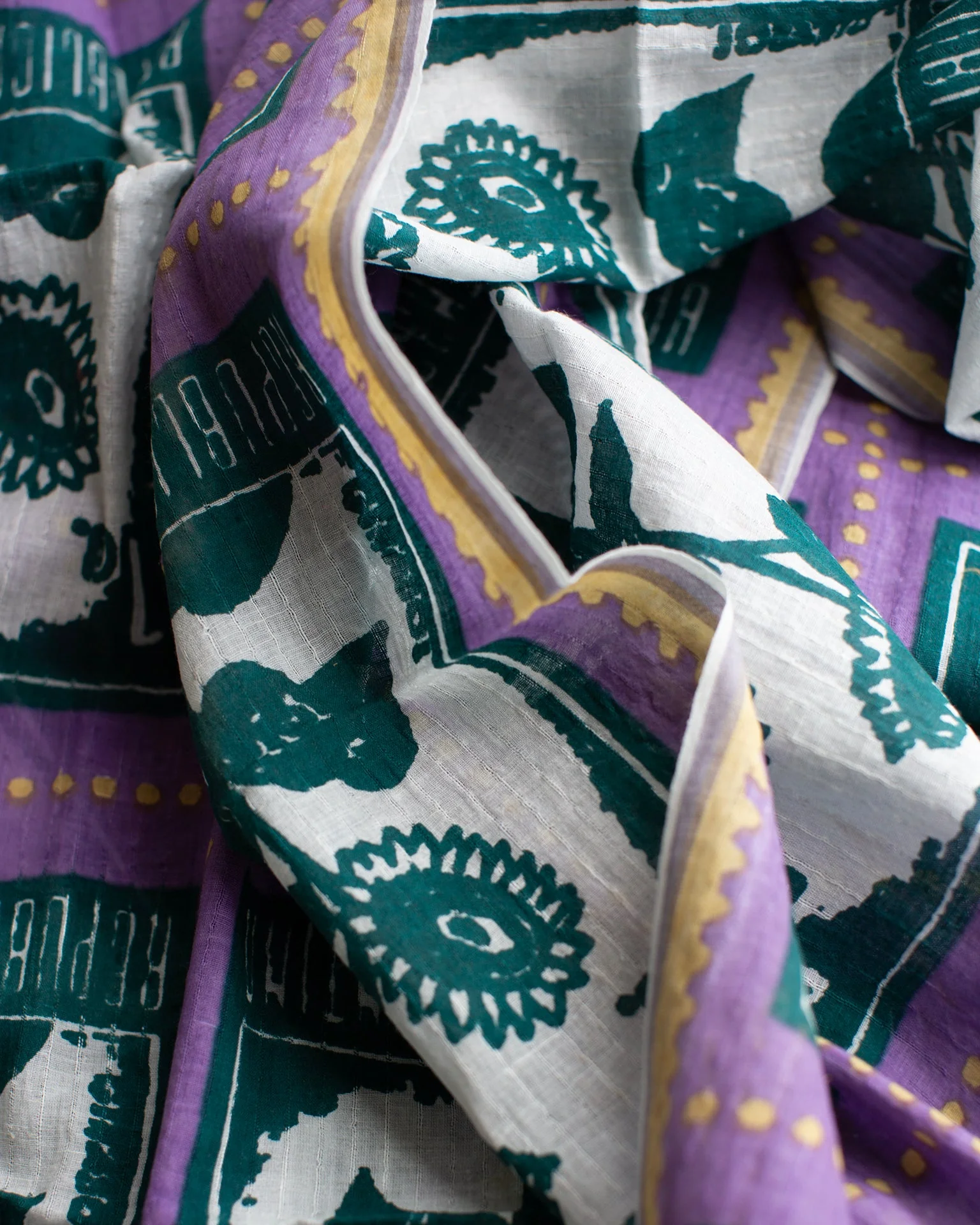 Stamps 80x190 Scarf in Lilac - Image 2
