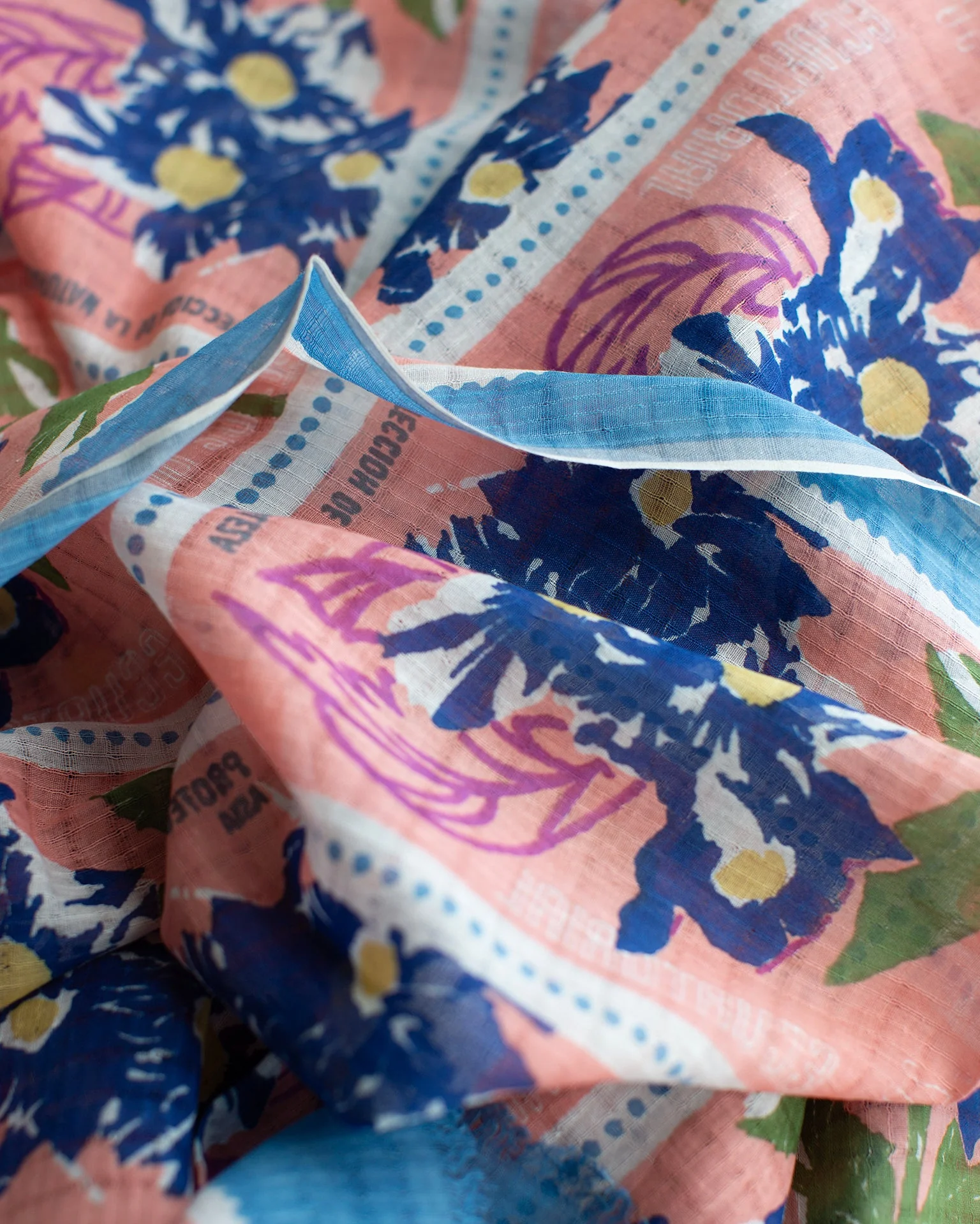 Stamps 90x200 Scarf in Peach - Image 2