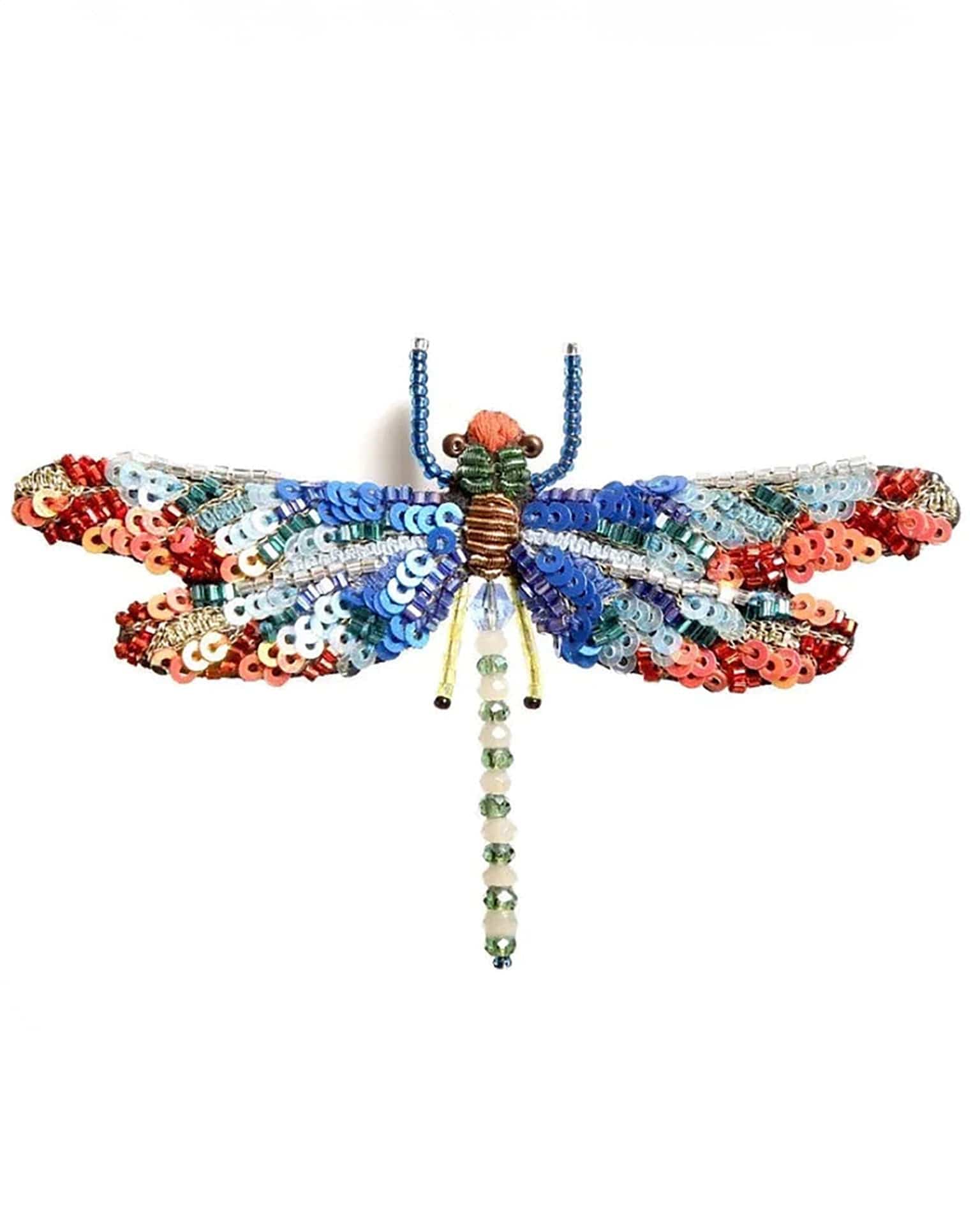 Sunrise Dragonfly Brooch Pin