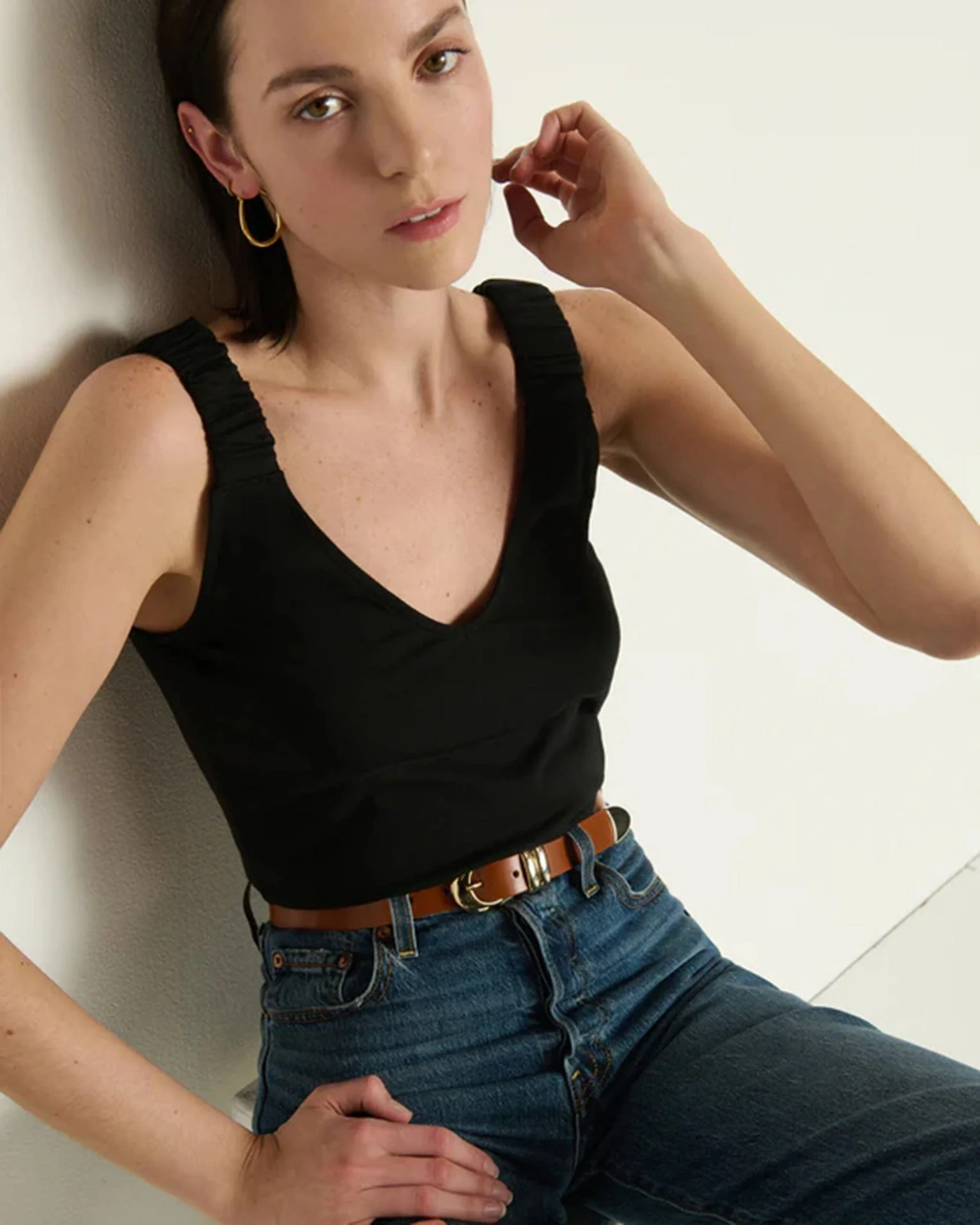 Tala Tank in Jet Black