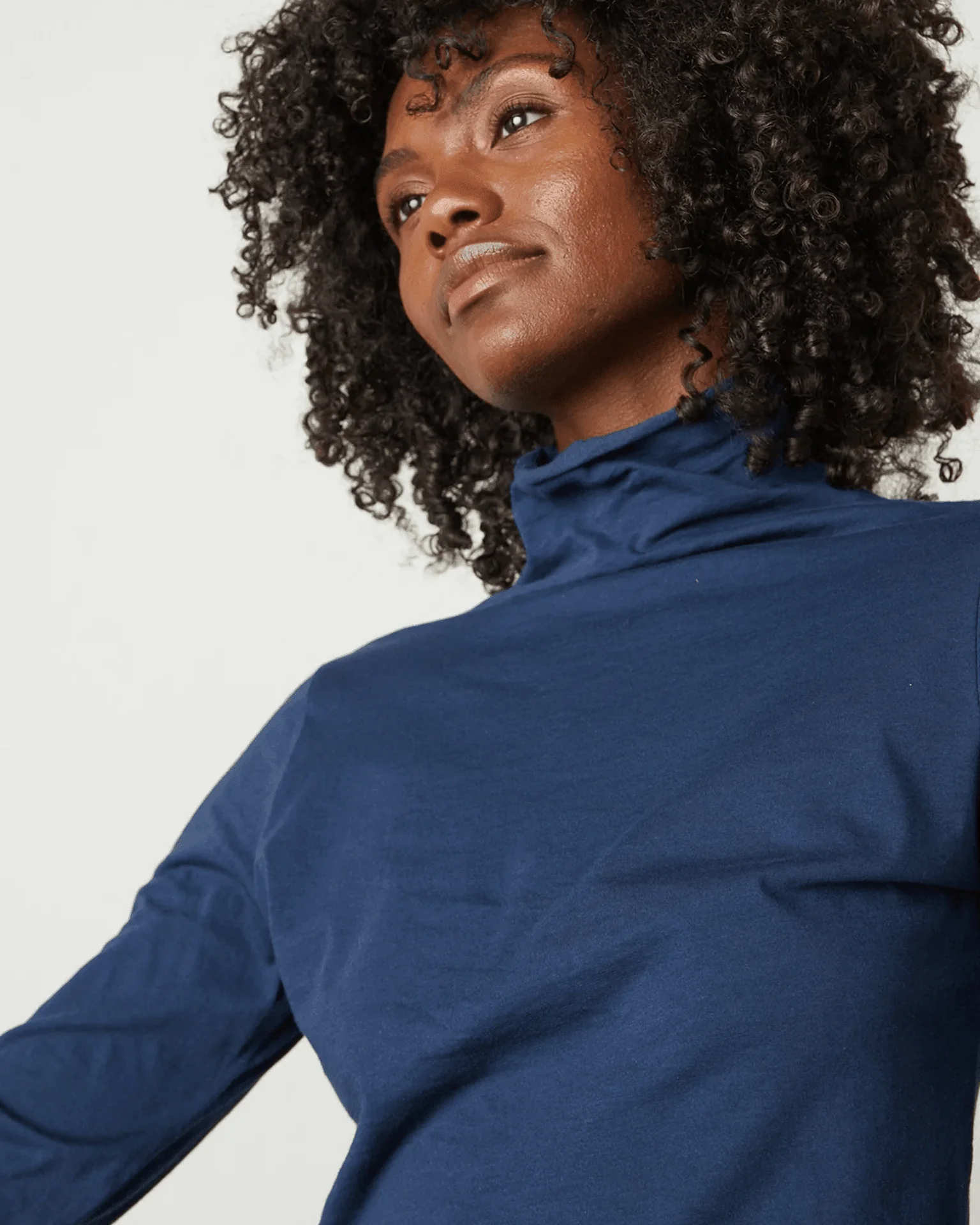 Talisia Turtleneck Top in Midnight - Image 3