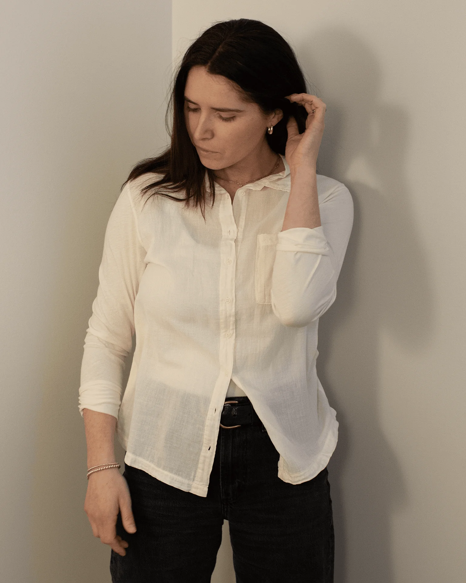 Tamy Shirt in Shell - Image 2