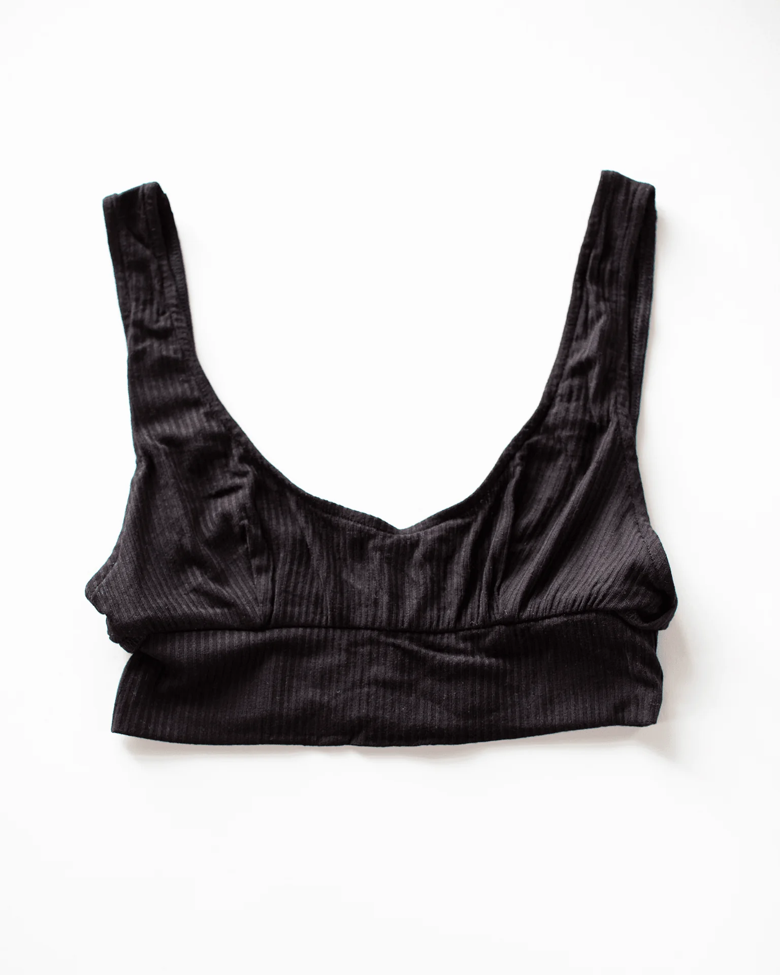 Tank Bralette & High Cut Brief Set in Black - Image 3