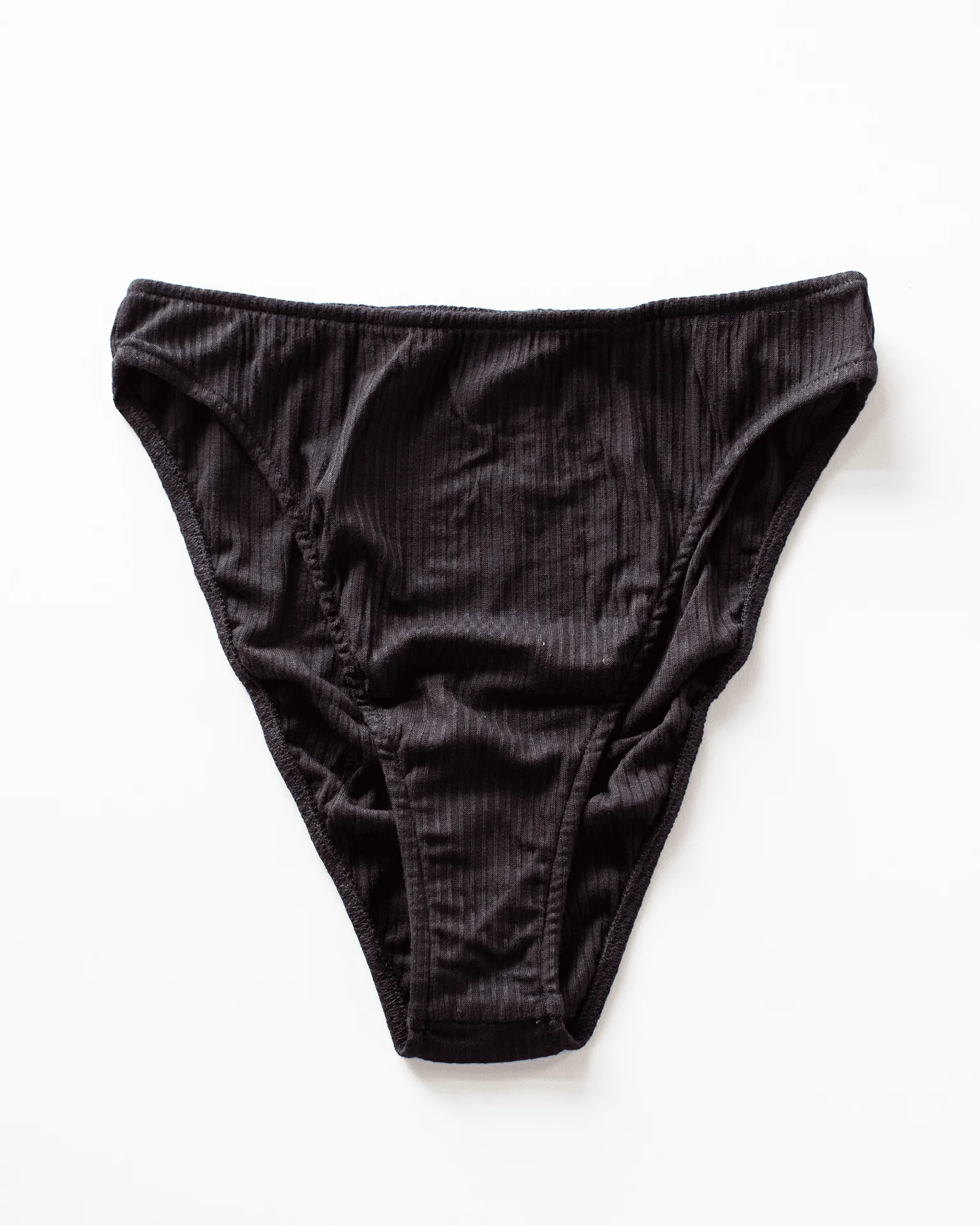 Tank Bralette & High Cut Brief Set in Black - Image 4