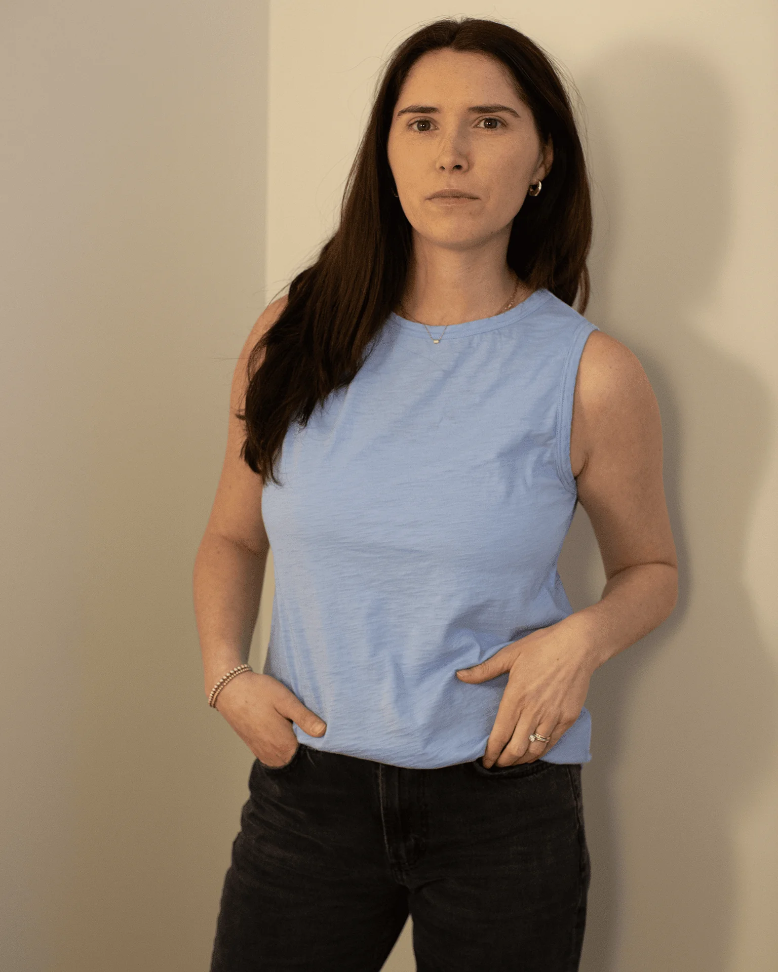 Taurus Crew Tank Top in Sailboat - Image 4