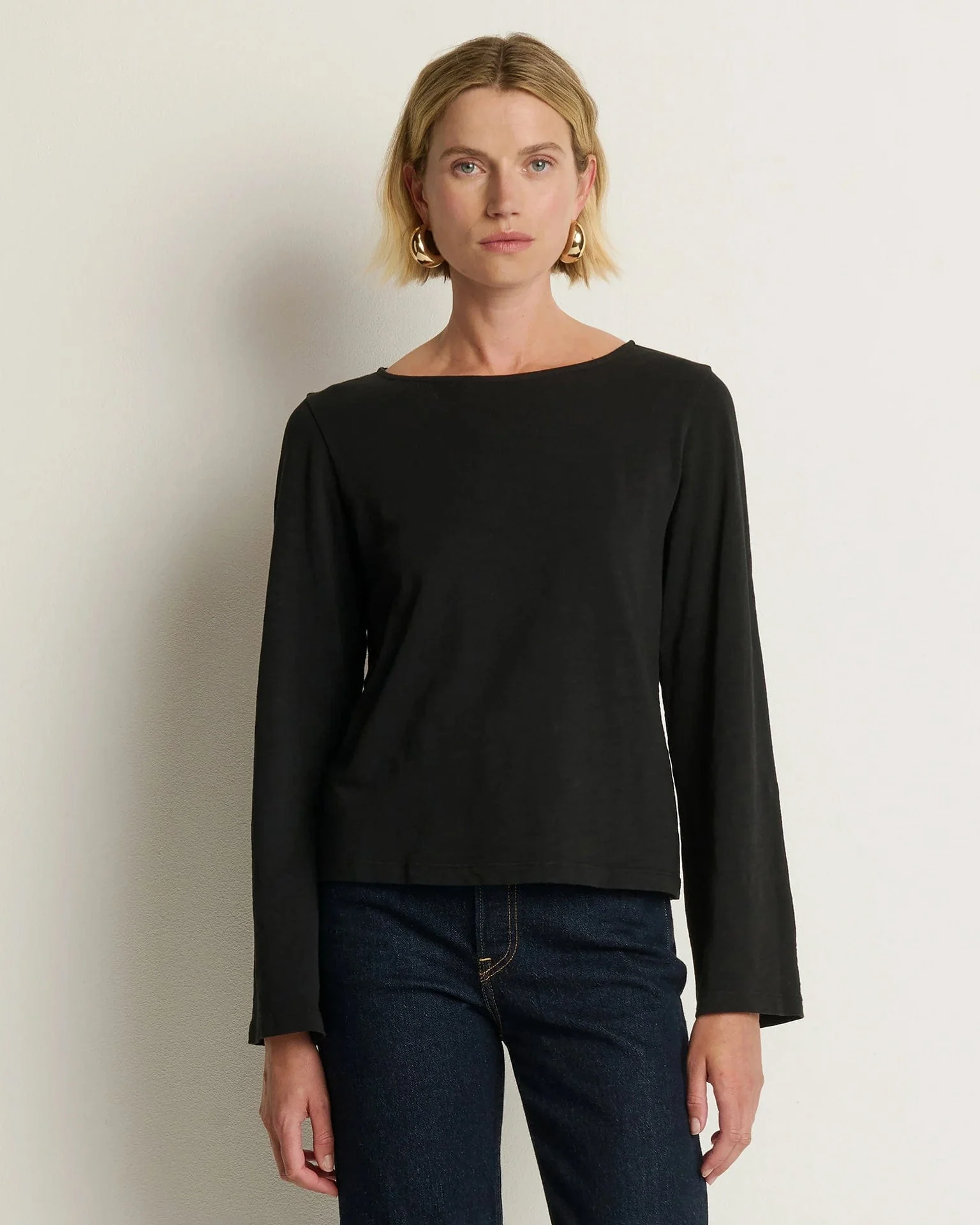 Tavin Tie Back Top in Jet Black - Image 3