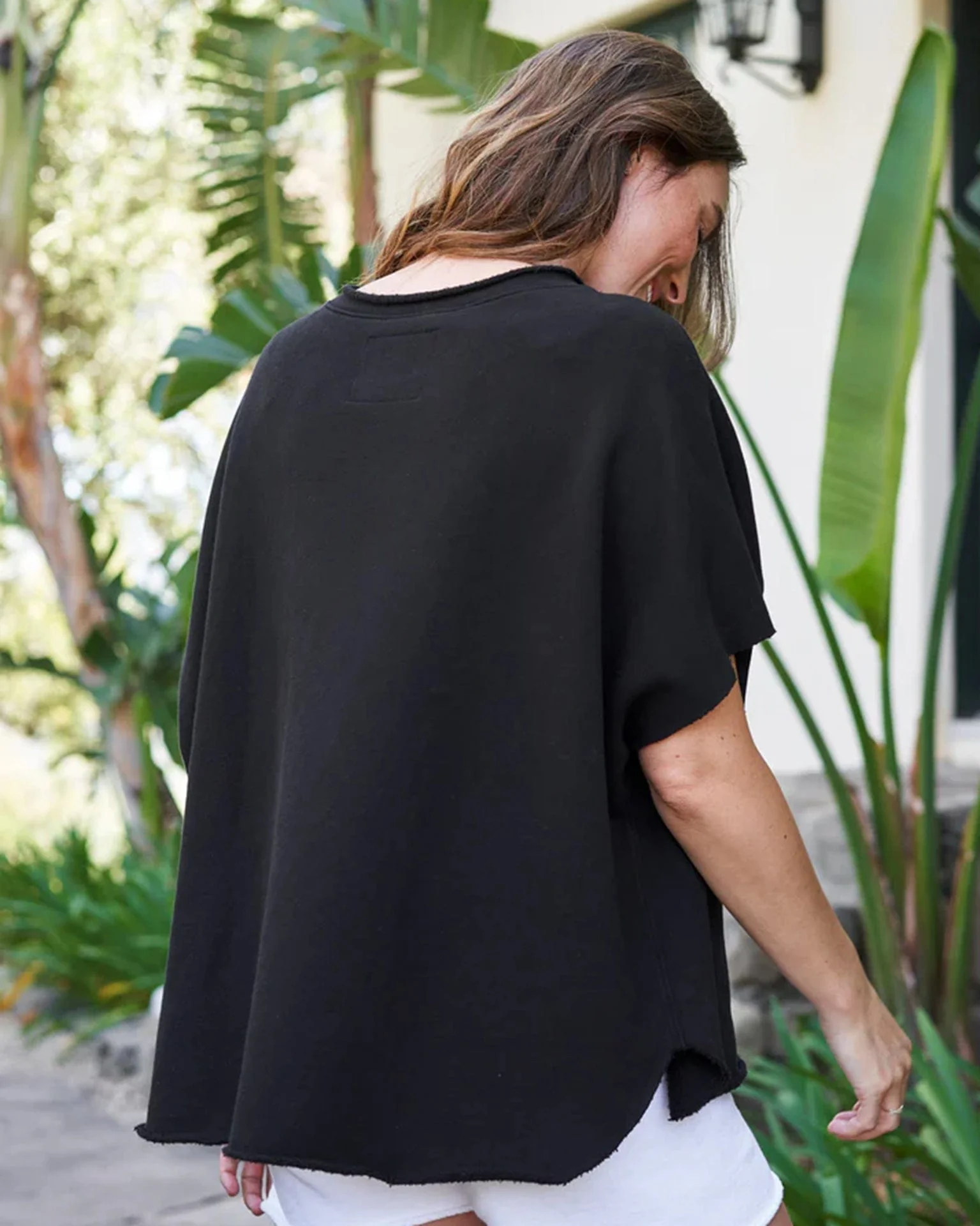 Olive Capelet in Black - Image 3