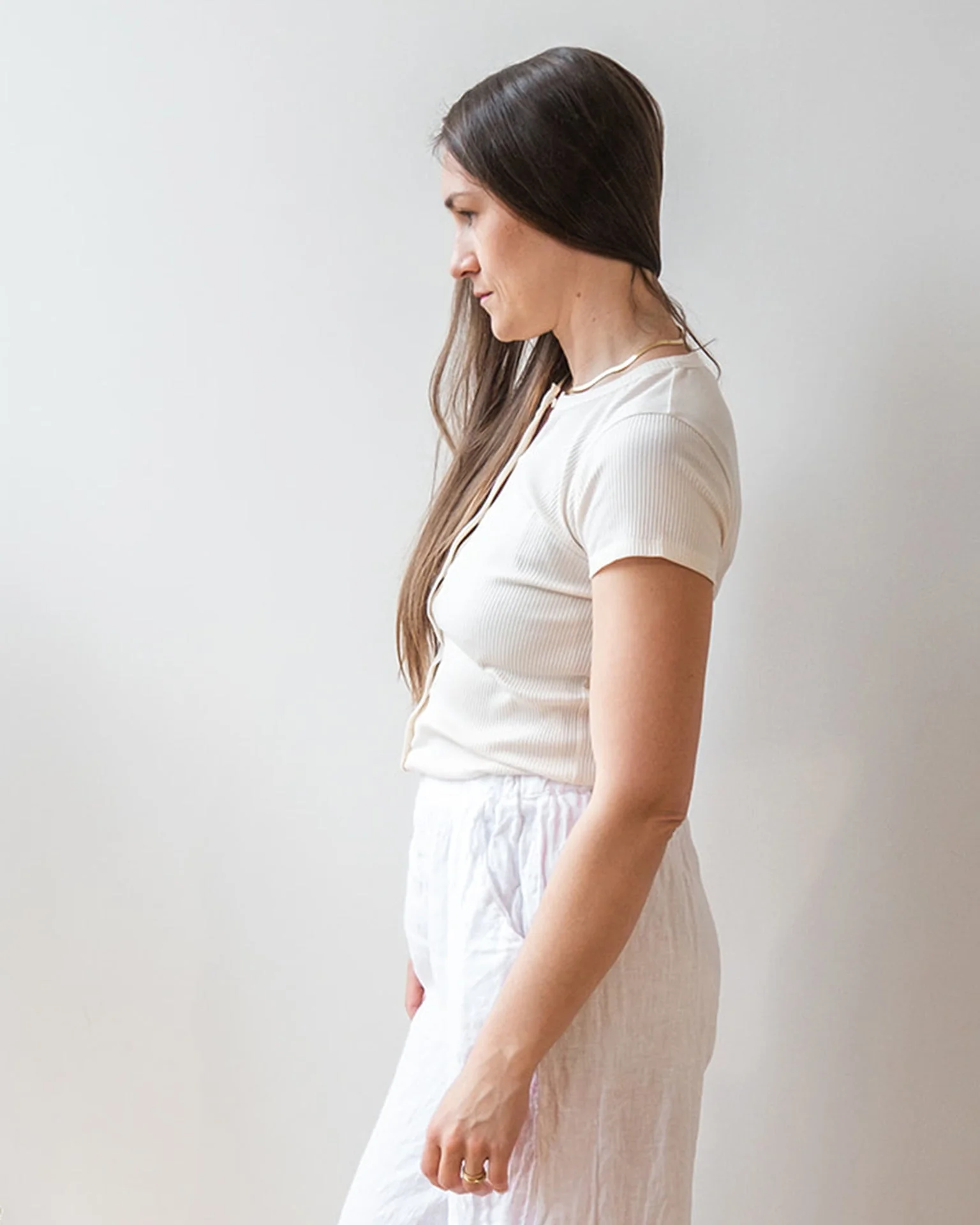 Tevahine Shirt in Ecru - Image 2