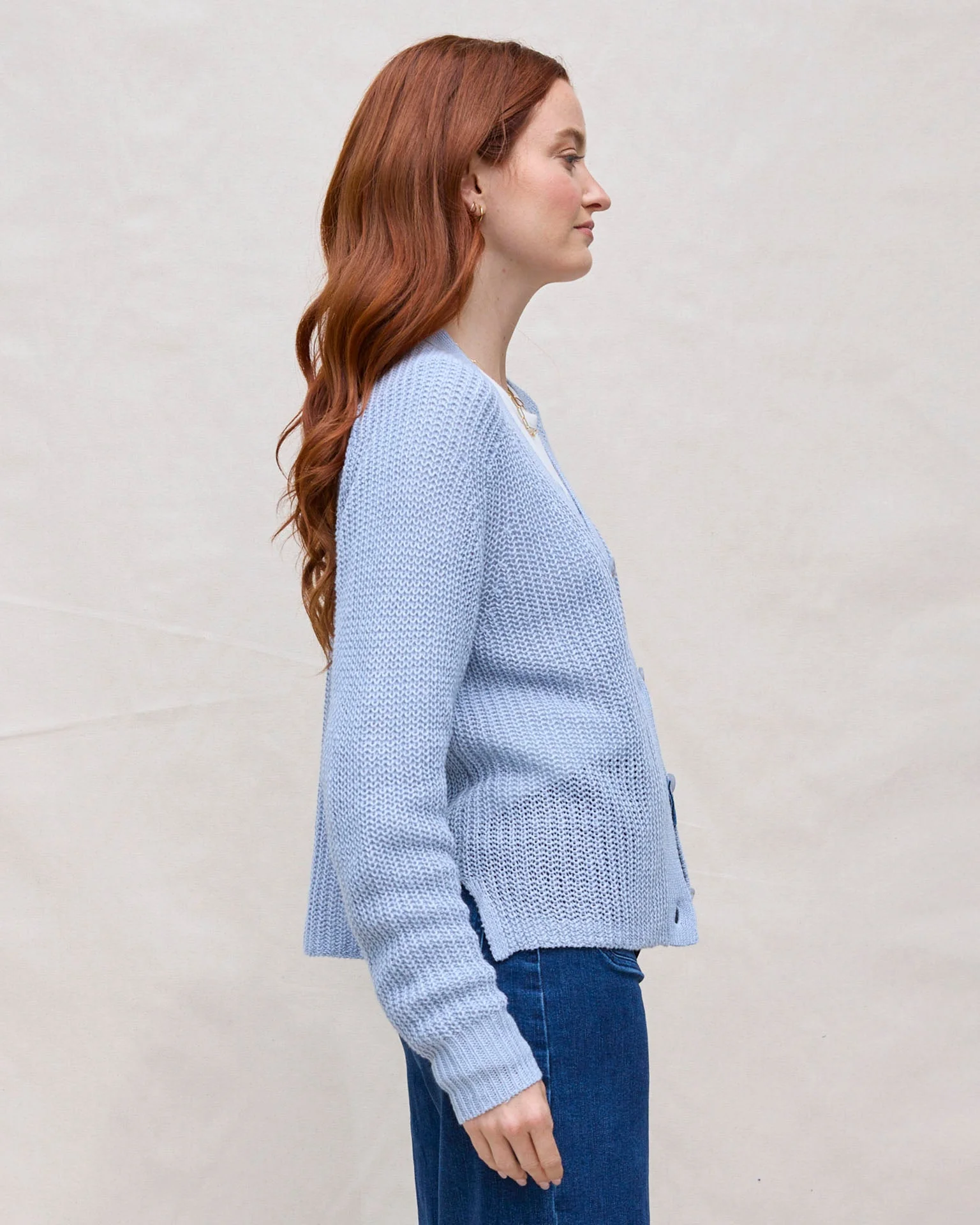 The Beach Cardigan in River - Image 3