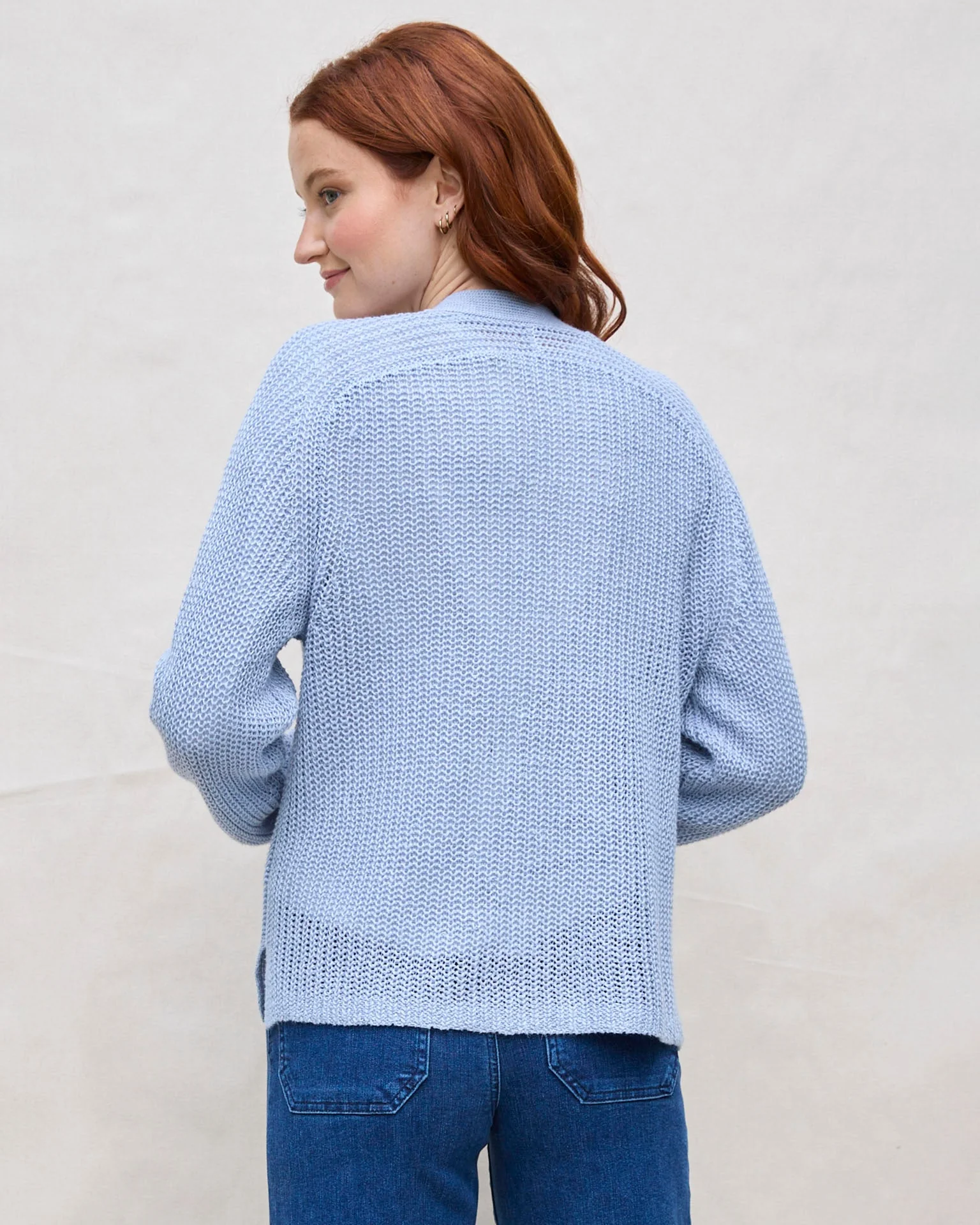 The Beach Cardigan in River - Image 4