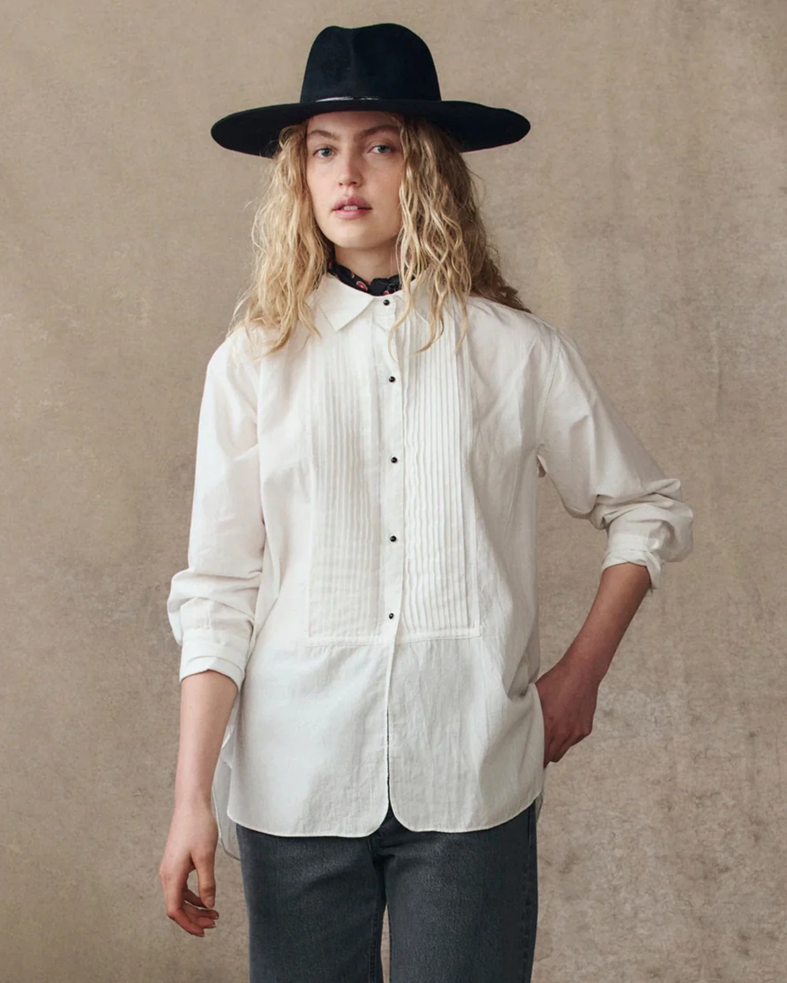 The Classic Tux Top in White