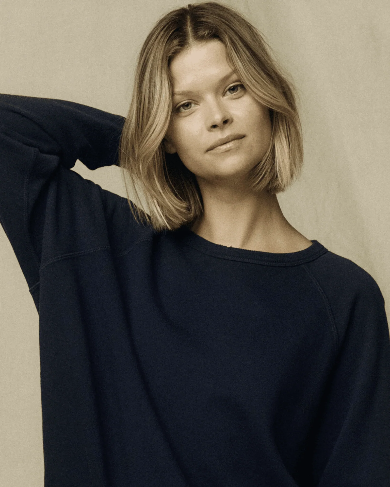The College Sweatshirt in True Navy - Image 2