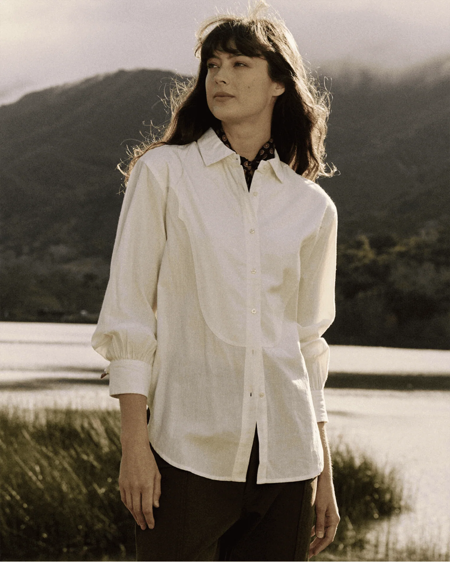The Cowboy Tux Top in White