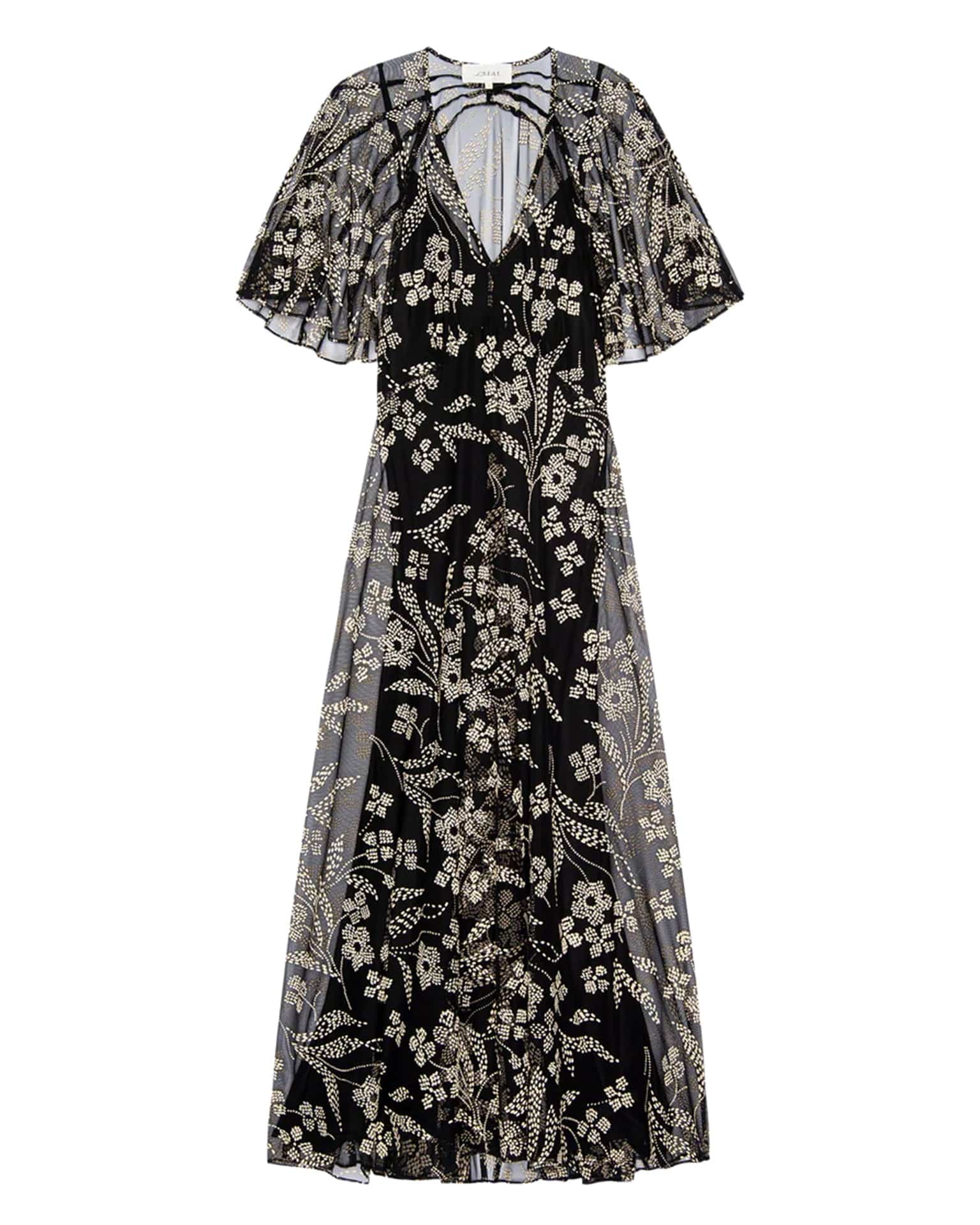 The Festal Dress in Brocade Floral - Image 5