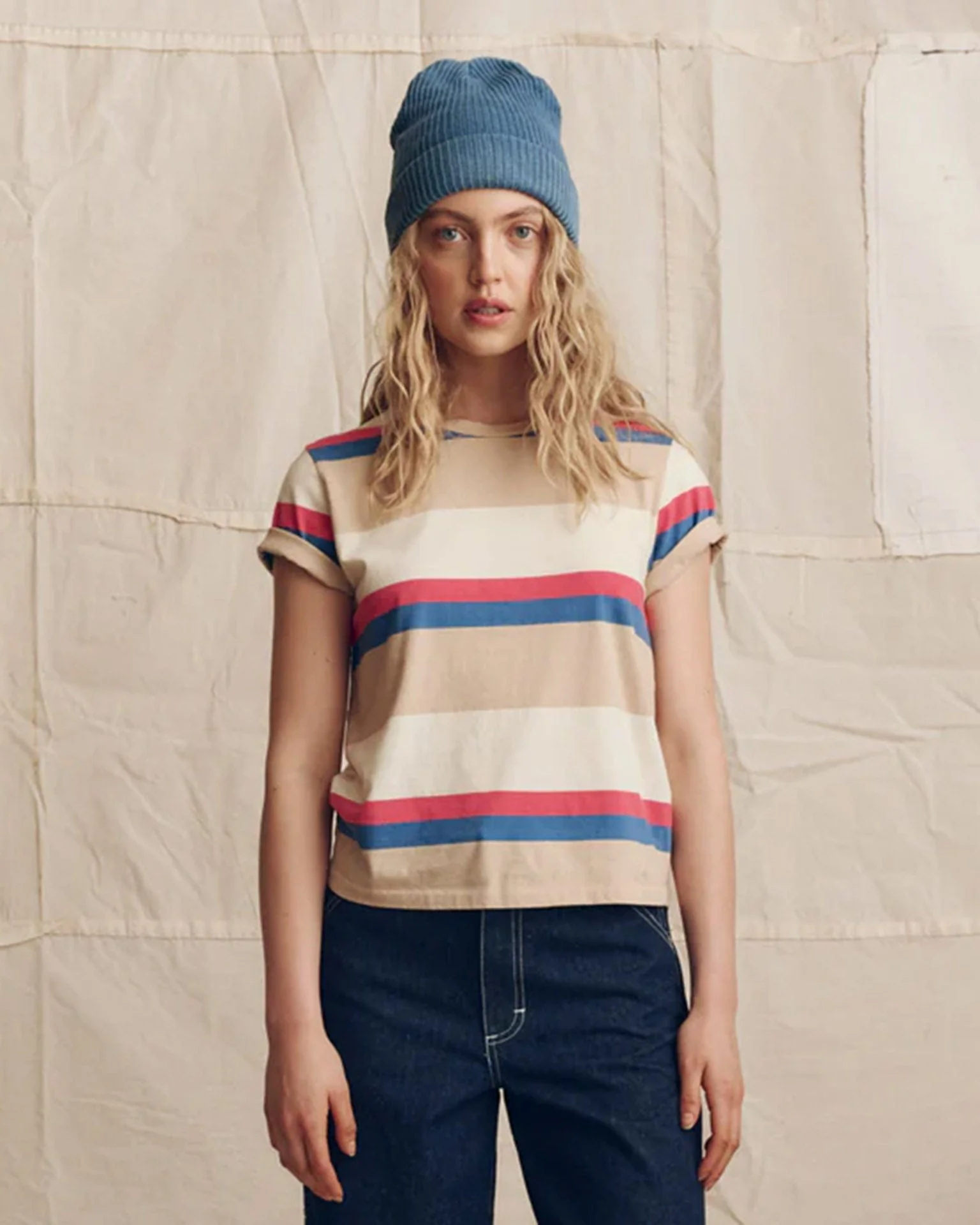 The Little Tee in Study Hall Stripe
