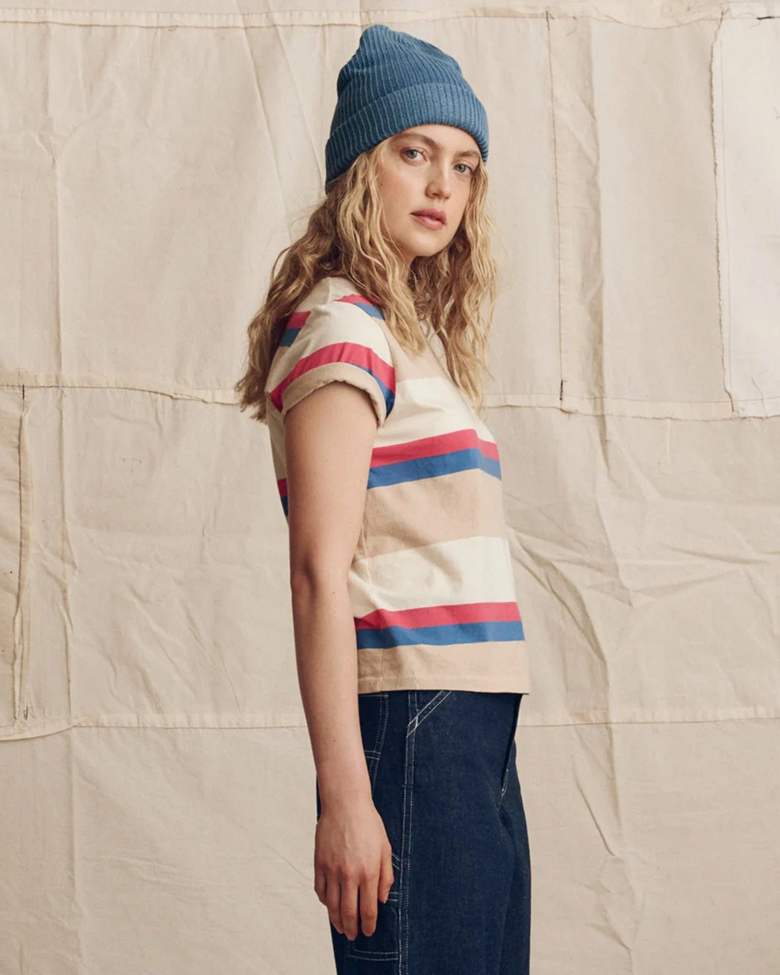 The Little Tee in Study Hall Stripe - Image 2