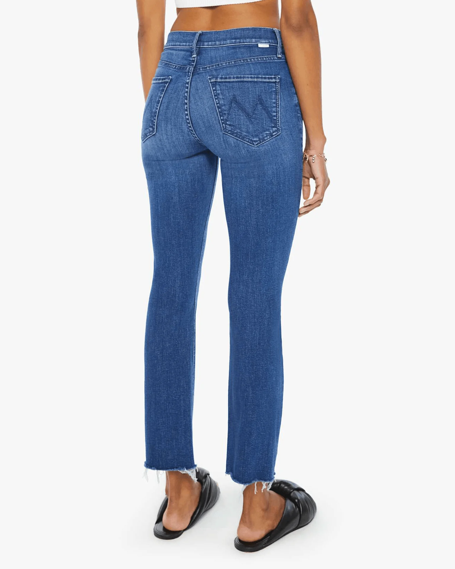The Mid Rise Dazzler Ankle Fray in Nothing Between Us - Image 4