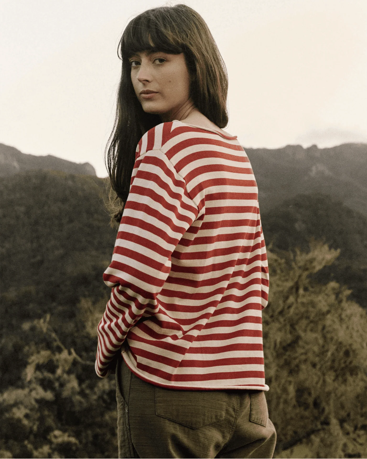 The Sailor Sweater in Maple Stripe - Image 2