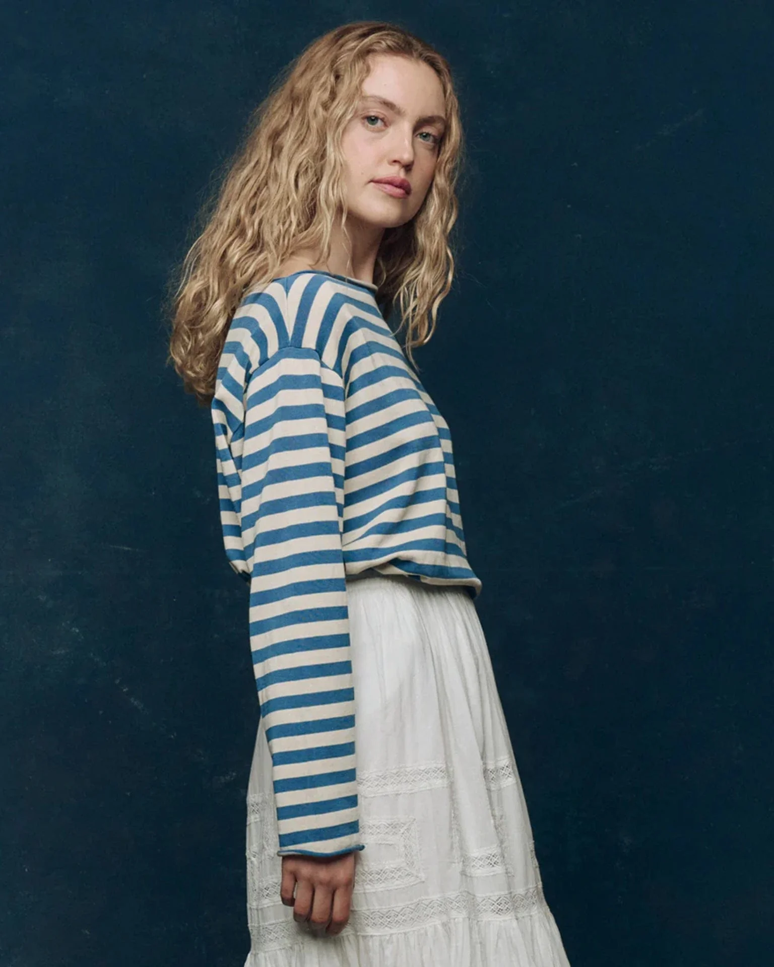 The Sailor Sweater in Sea Blue - Image 3