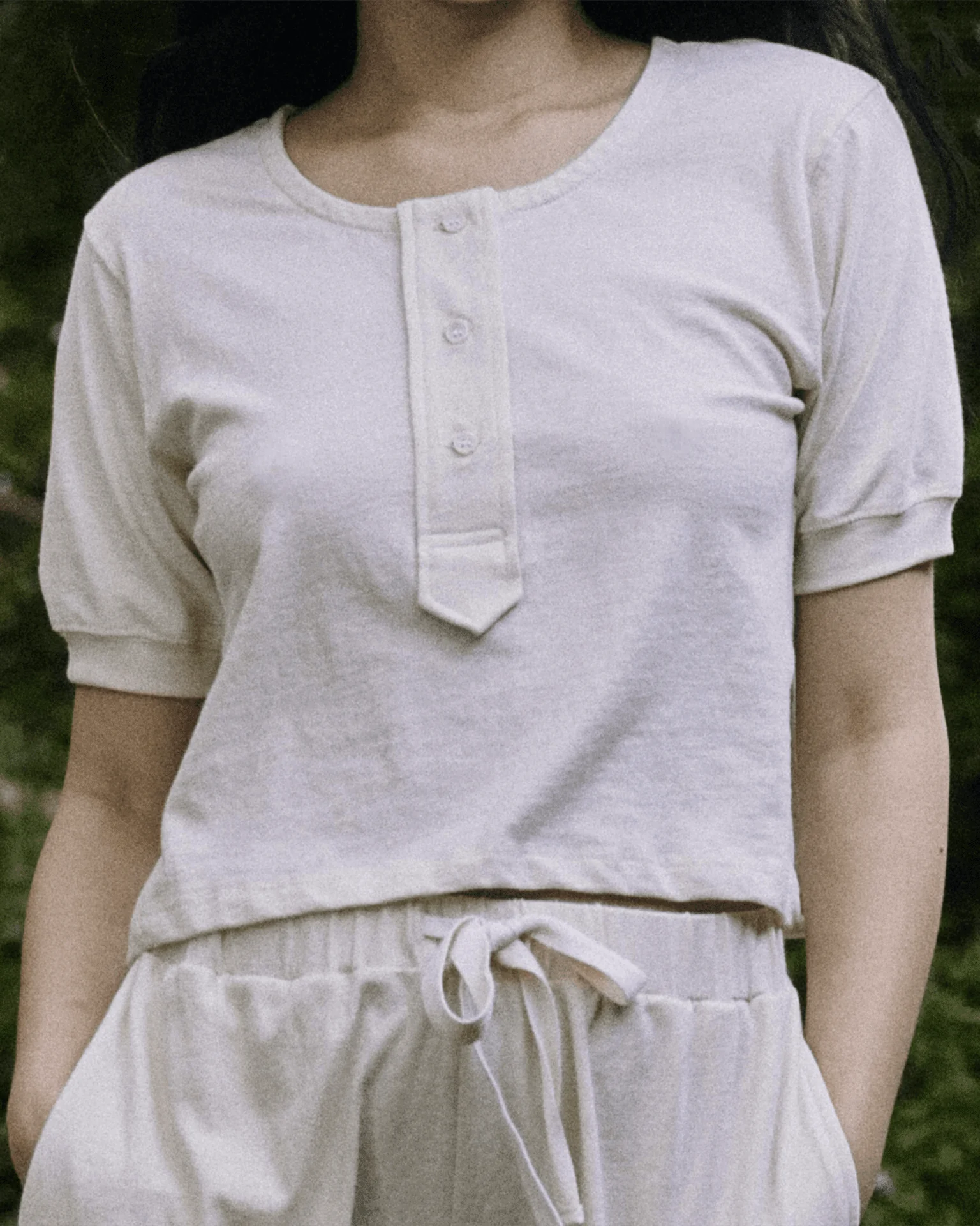 The Scoop Henley in Natural - Image 2