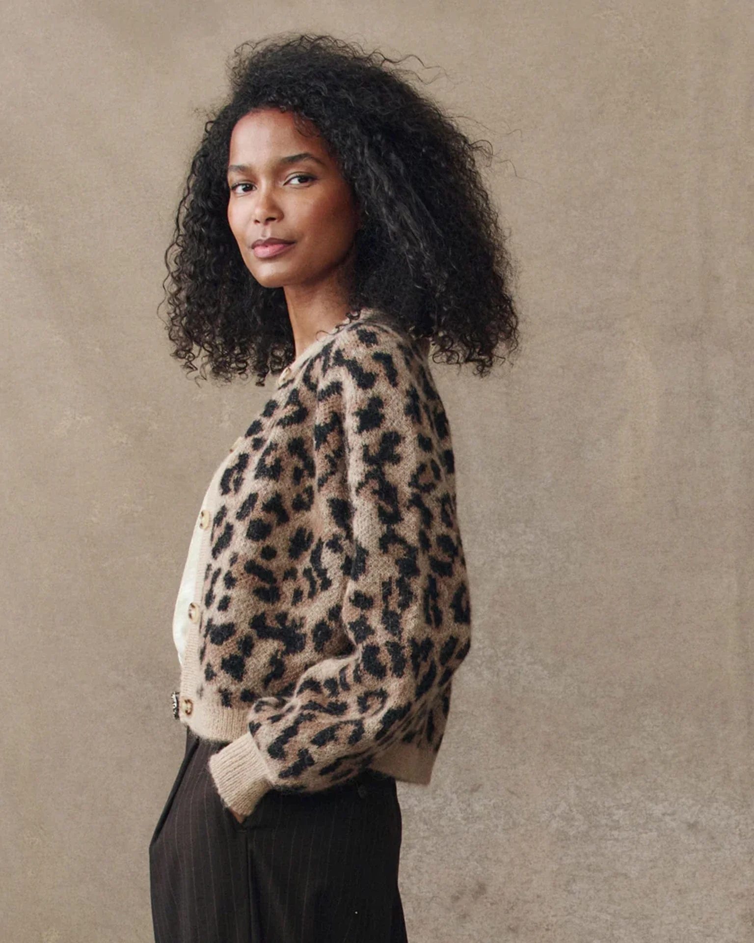 The Windsor Cardigan in Leopard - Image 3