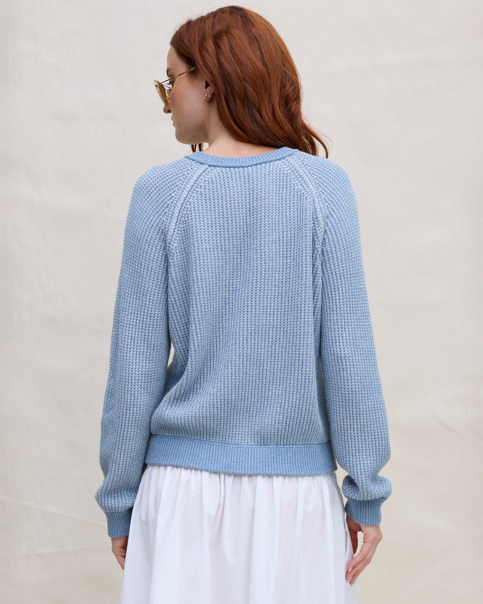 Thermal Sweatshirt in Denim - Image 3