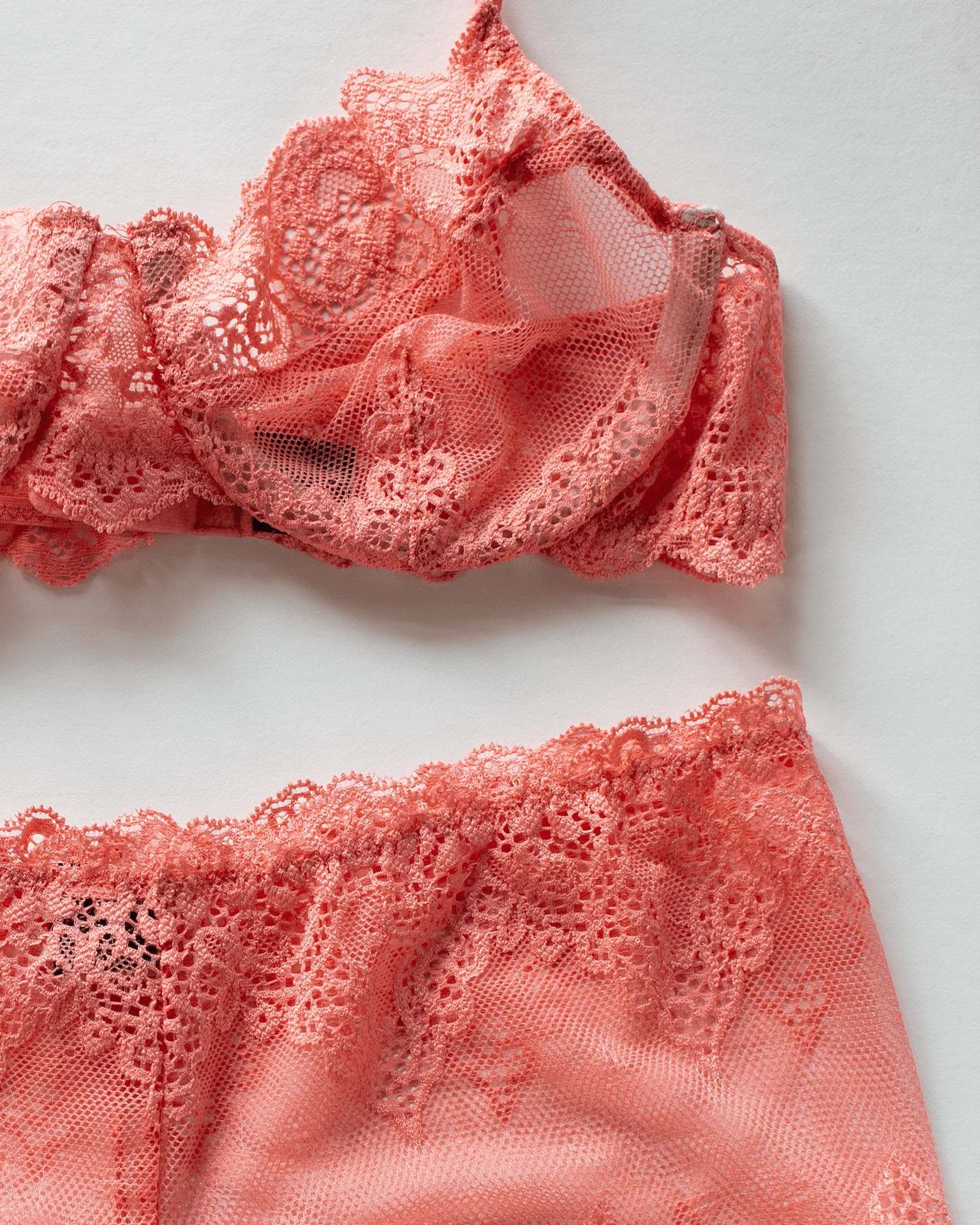 Underwire Bra & Hipster Set in Tangerine - Image 2
