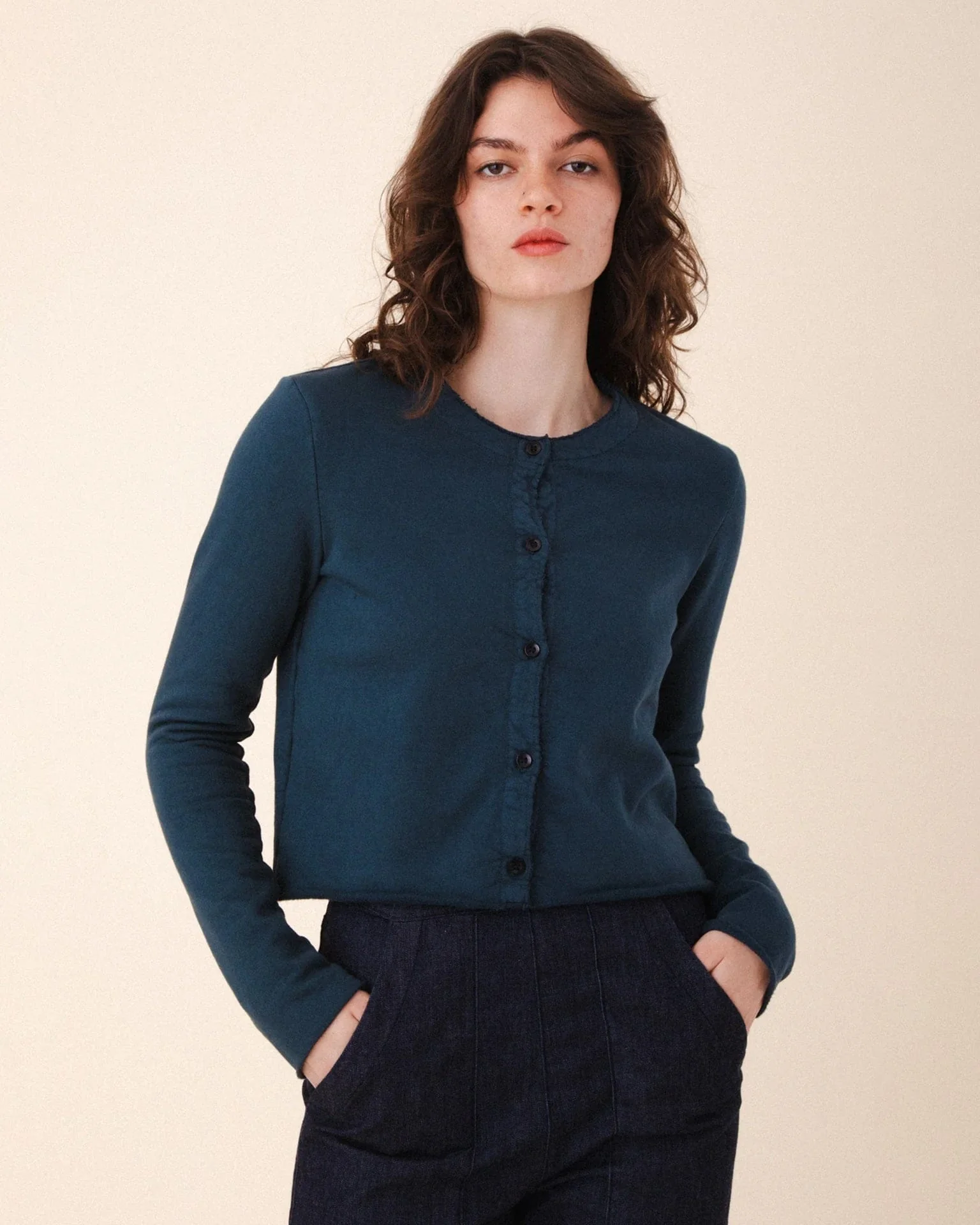 Undone Cardi in Atlantic