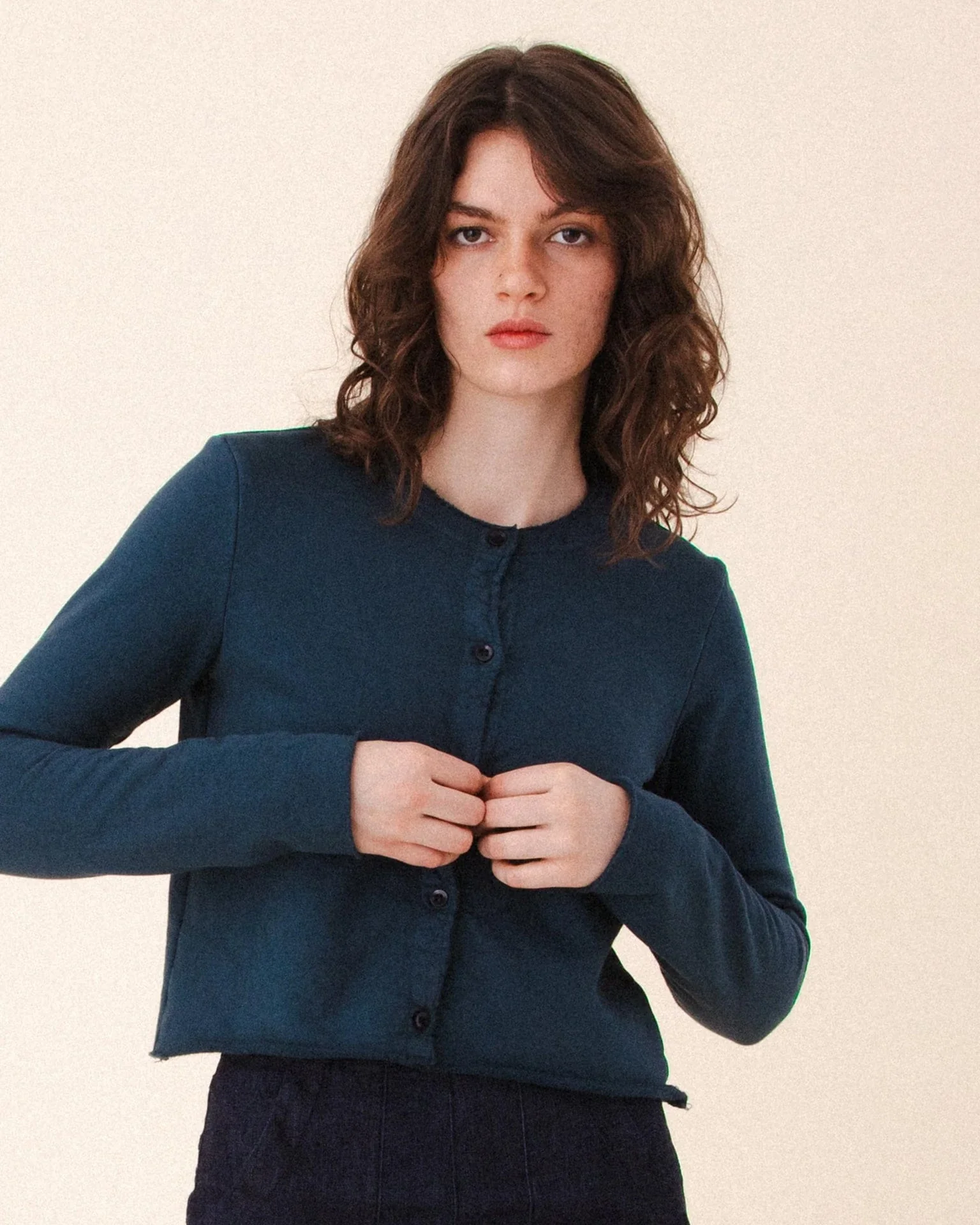 Undone Cardi in Atlantic - Image 2
